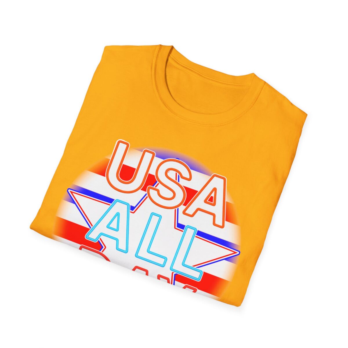 USA All Day Unisex Softstyle T-Shirt, Patriotic Tee, Fourth of July Shirt, Casual Summer Top, Independence Day Outfit - Image 16