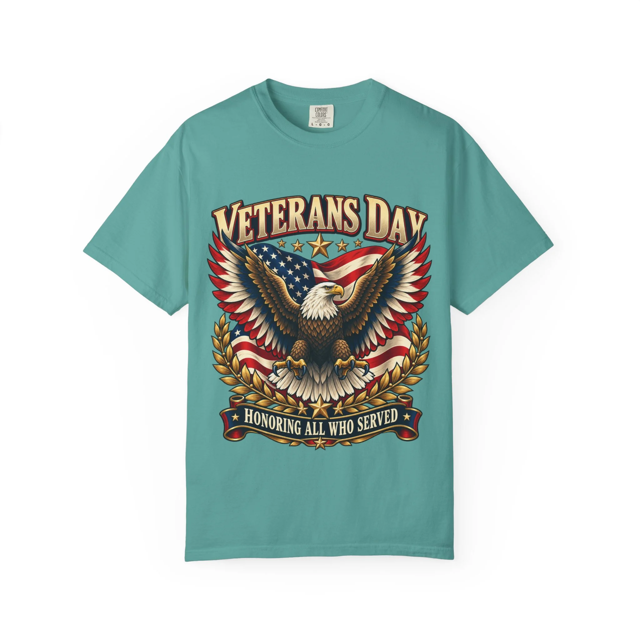 Veterans Unisex Garment-Dyed T-shirt - Image Front - Image 7