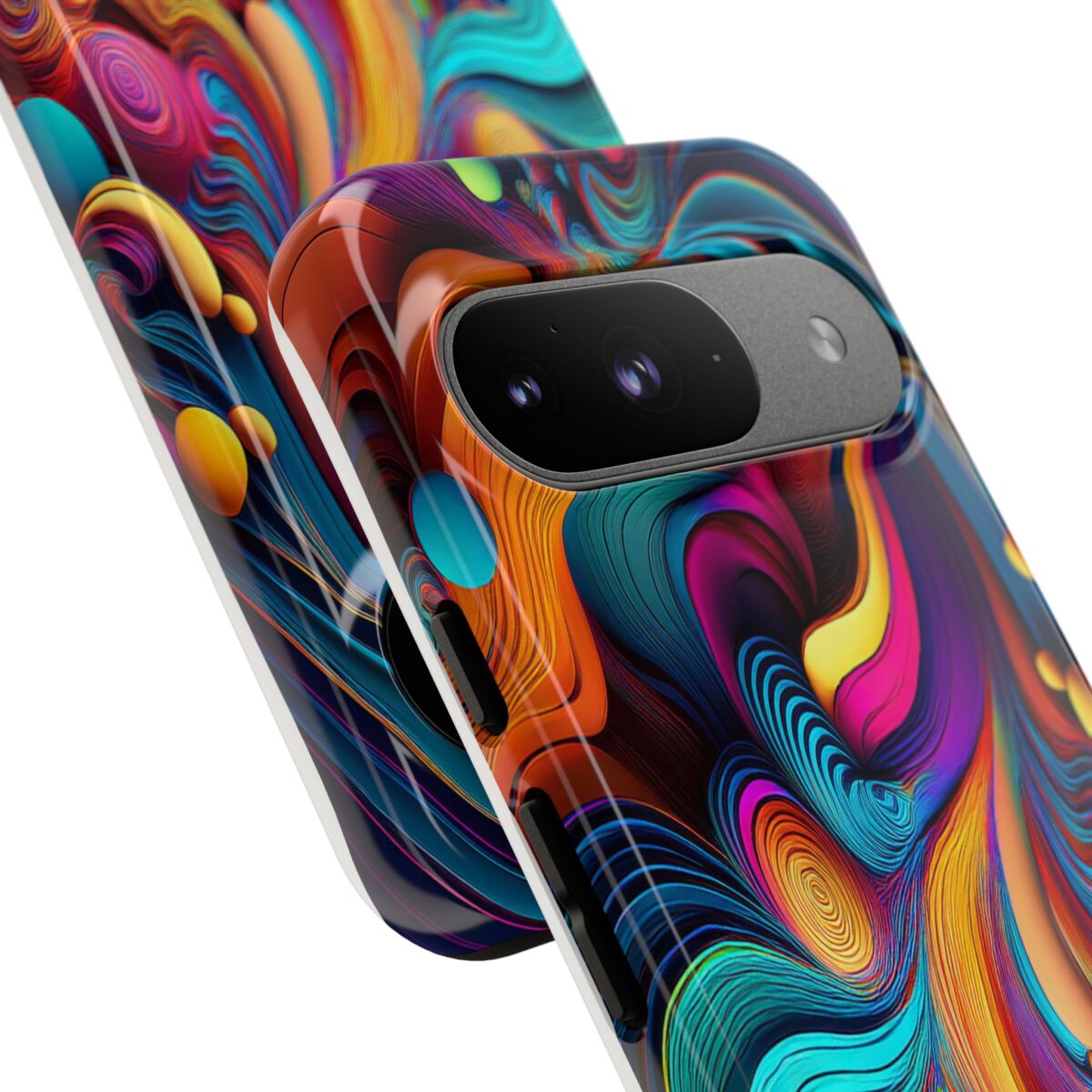Psychedelic, Vibrant Artsy Phone Case, Colorful Protective over, iPhone, Galaxy, Google - Image 172