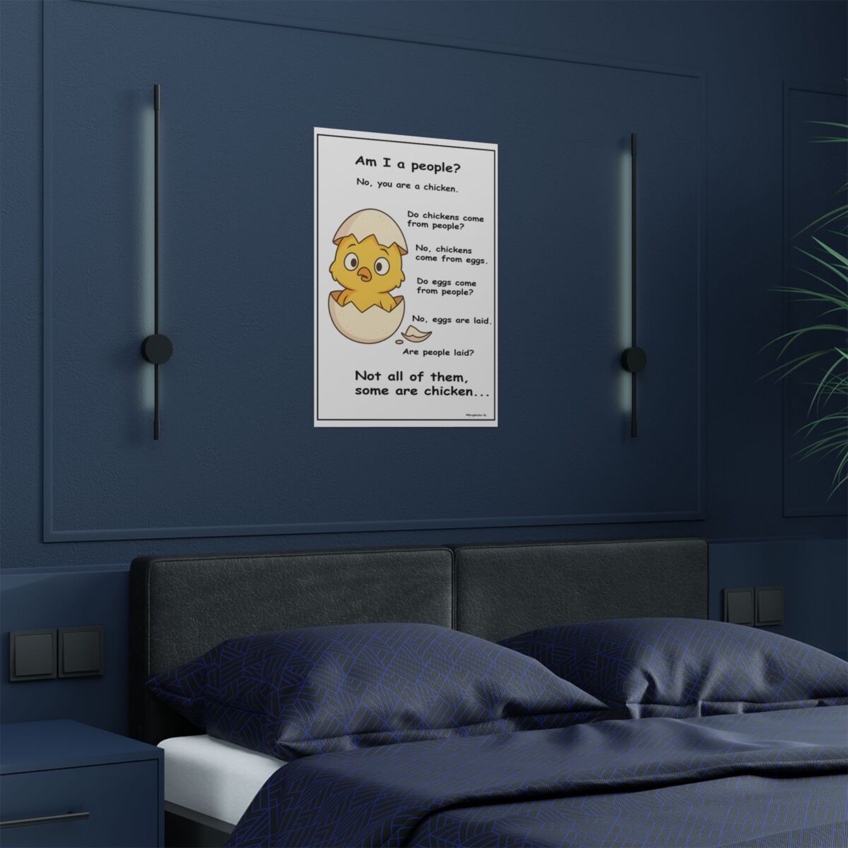 Humorous Poster Chicken Egg - Image 8