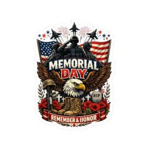 Memorial Day Kiss-Cut Stickers