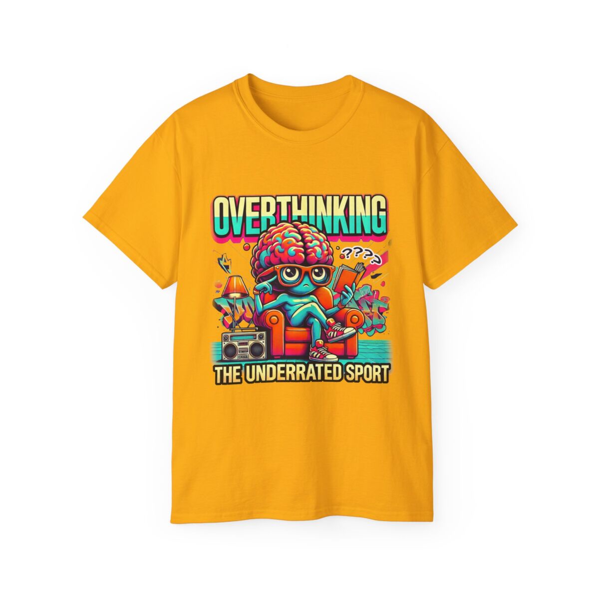 Women Overthinking Humor Tee, Casual Unisex Cotton Shirt for Creative Minds, Gift for Friends, Relaxed Style, Funny Graphic Tee - Image 13