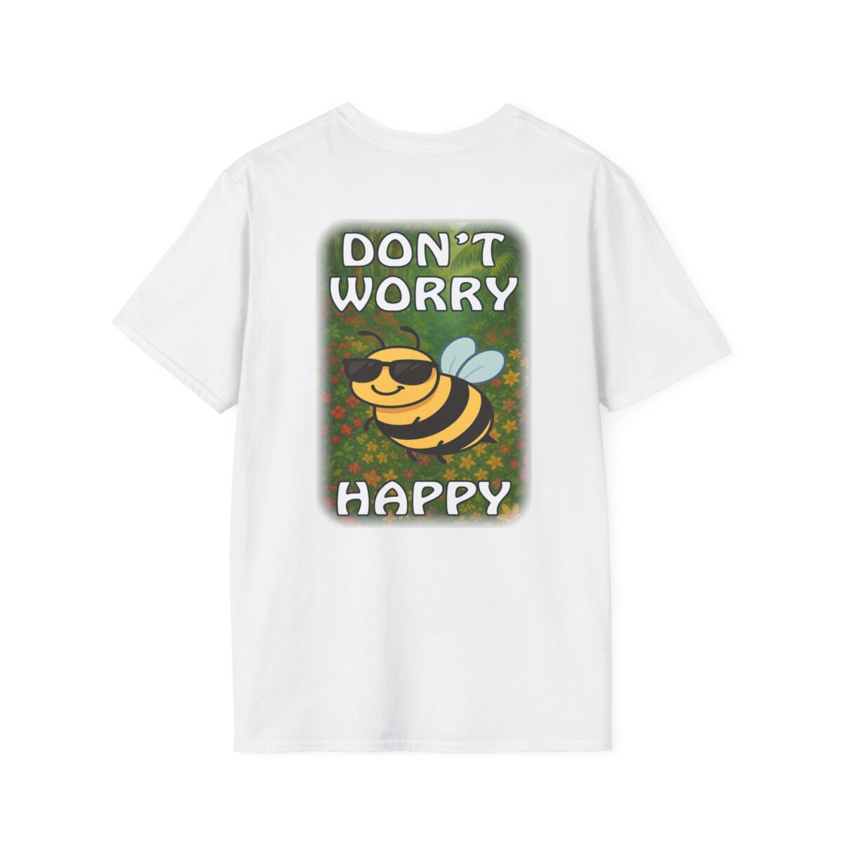 'Dont Worry Bee Happy' T-Shirt | Cute Bee Pun Tee | Positive Vibes Graphic Shirt | Bee Kind Nature Lover Gift - Image 6