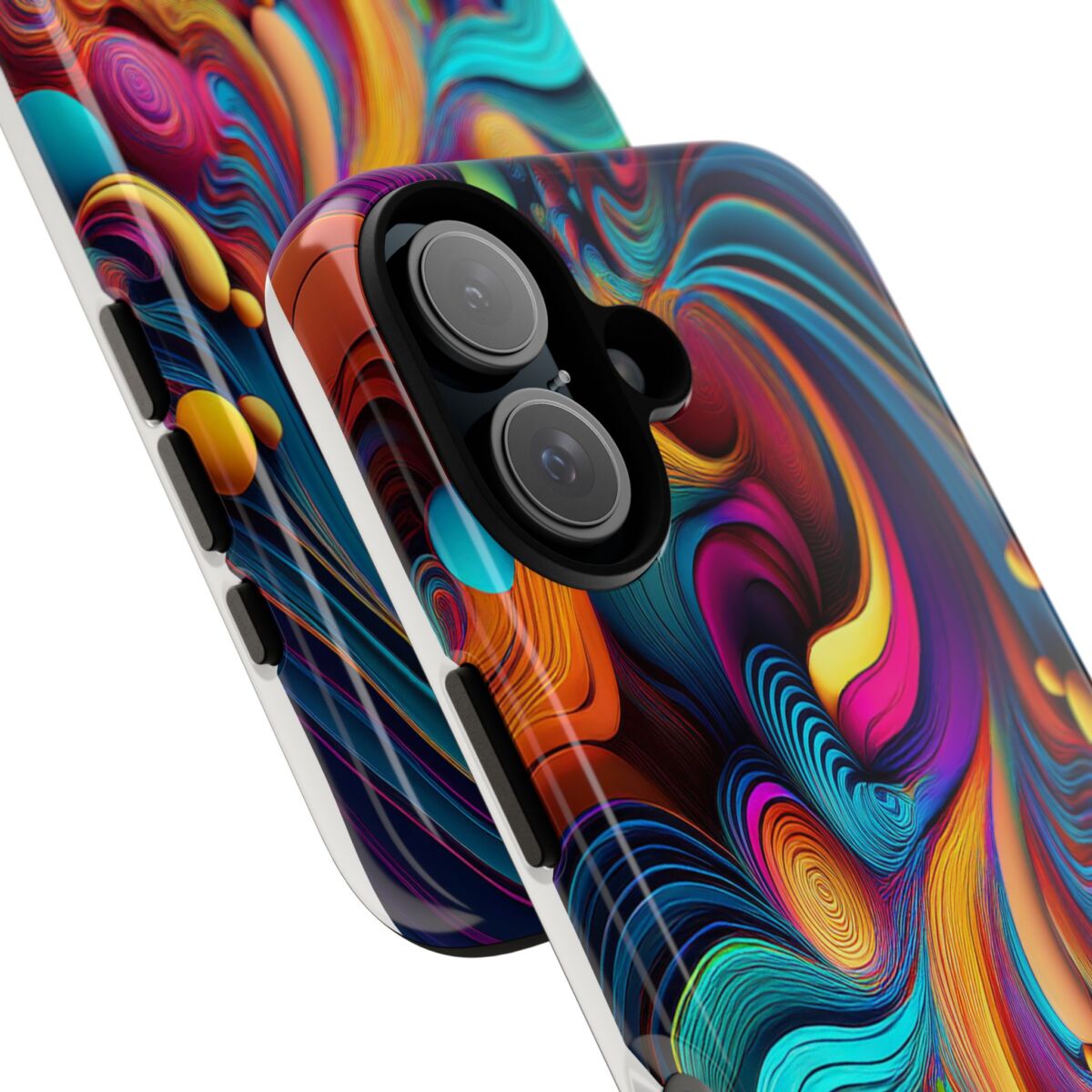 Psychedelic, Vibrant Artsy Phone Case, Colorful Protective over, iPhone, Galaxy, Google - Image 140