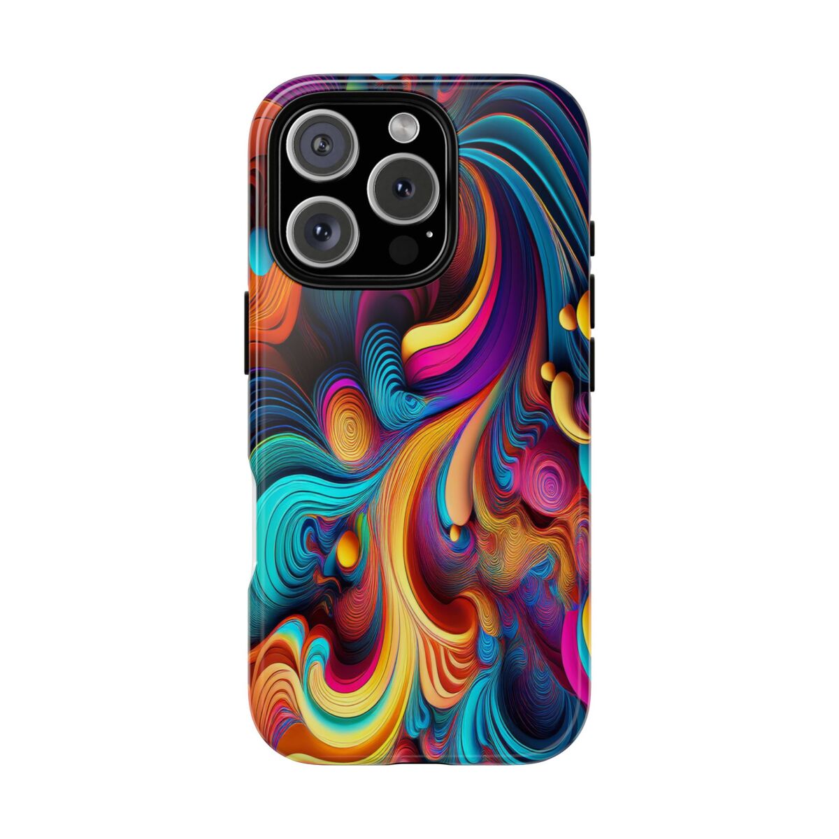 Psychedelic, Vibrant Artsy Phone Case, Colorful Protective over, iPhone, Galaxy, Google - Image 155