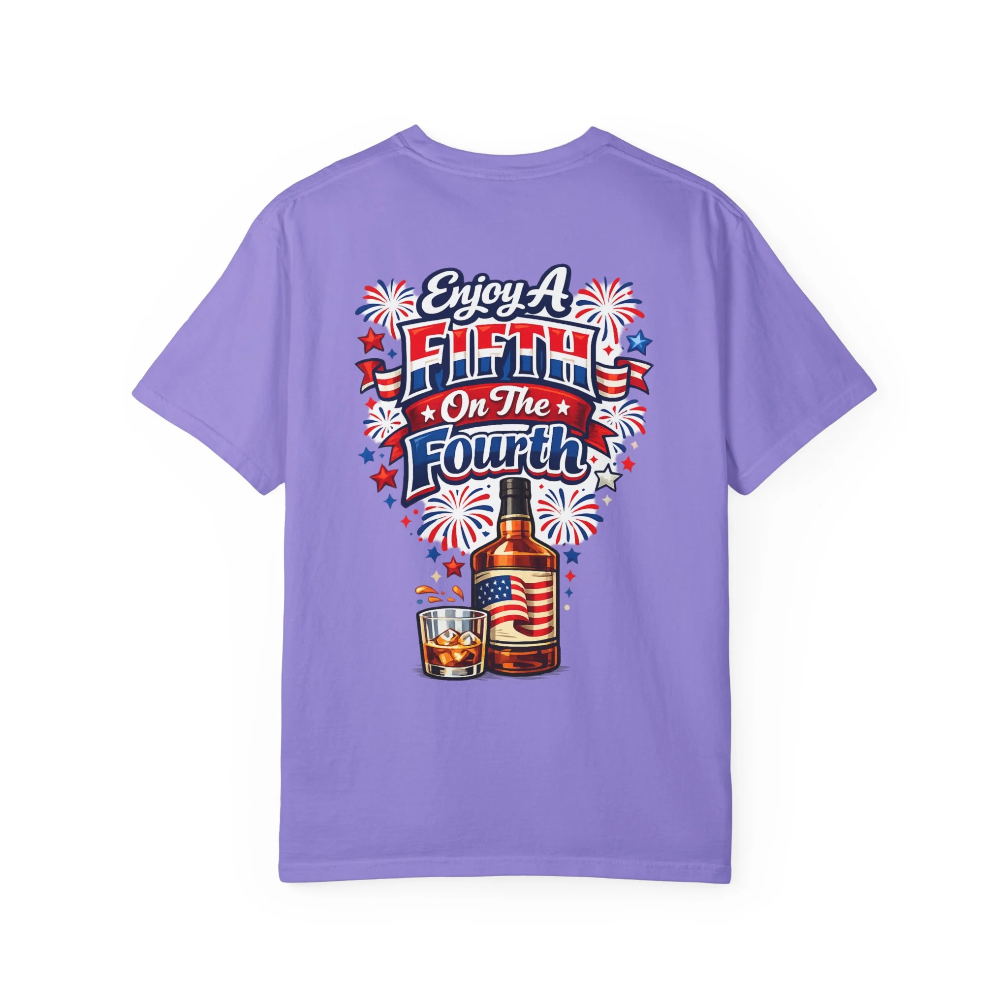 Enjoy A Fifth On The Fourth Unisex Garment-Dyed T-shirt - Image 7