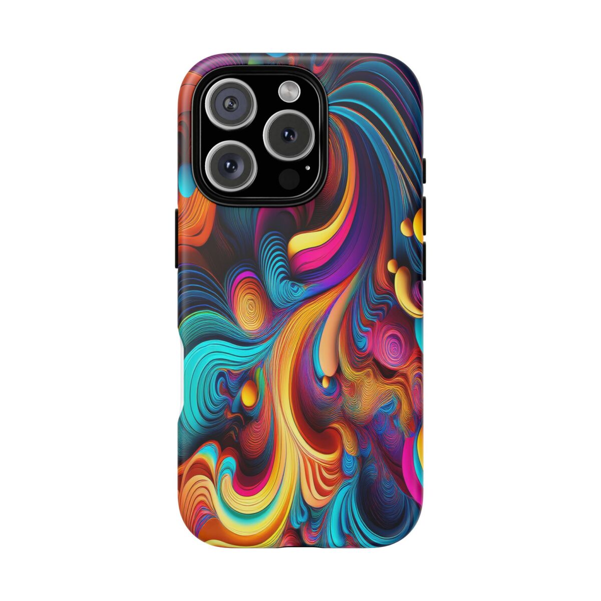 Psychedelic, Vibrant Artsy Phone Case, Colorful Protective over, iPhone, Galaxy, Google - Image 159