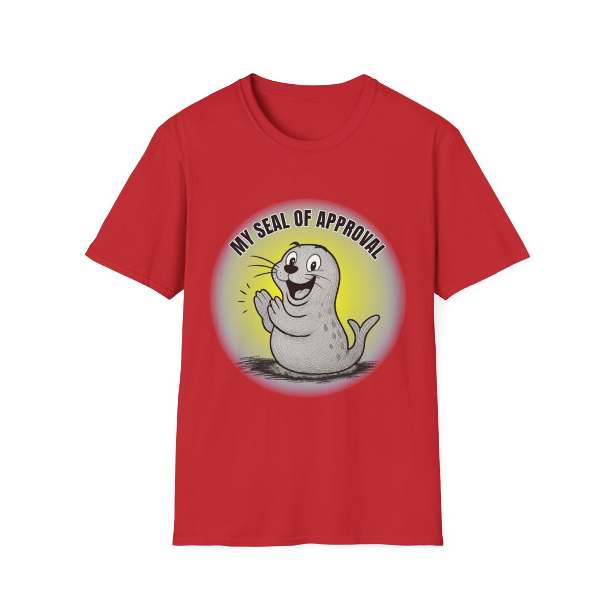 Funny Seal of Approval T-Shirt, Unisex Softstyle Tee, Gift for Animal Lovers, Cute Seal Shirt, Casual Wear T-Shirt - Image 45