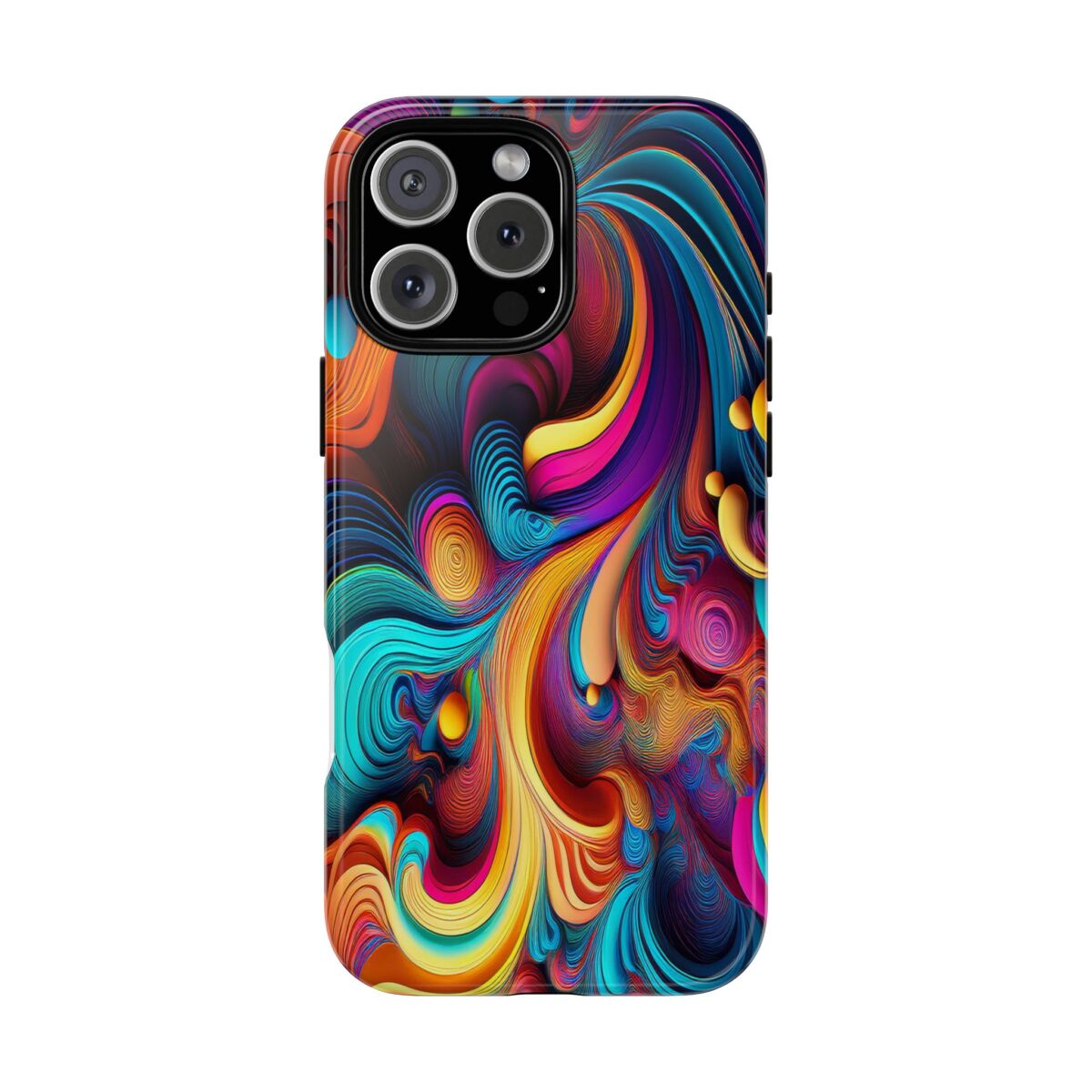 Psychedelic, Vibrant Artsy Phone Case, Colorful Protective over, iPhone, Galaxy, Google - Image 163