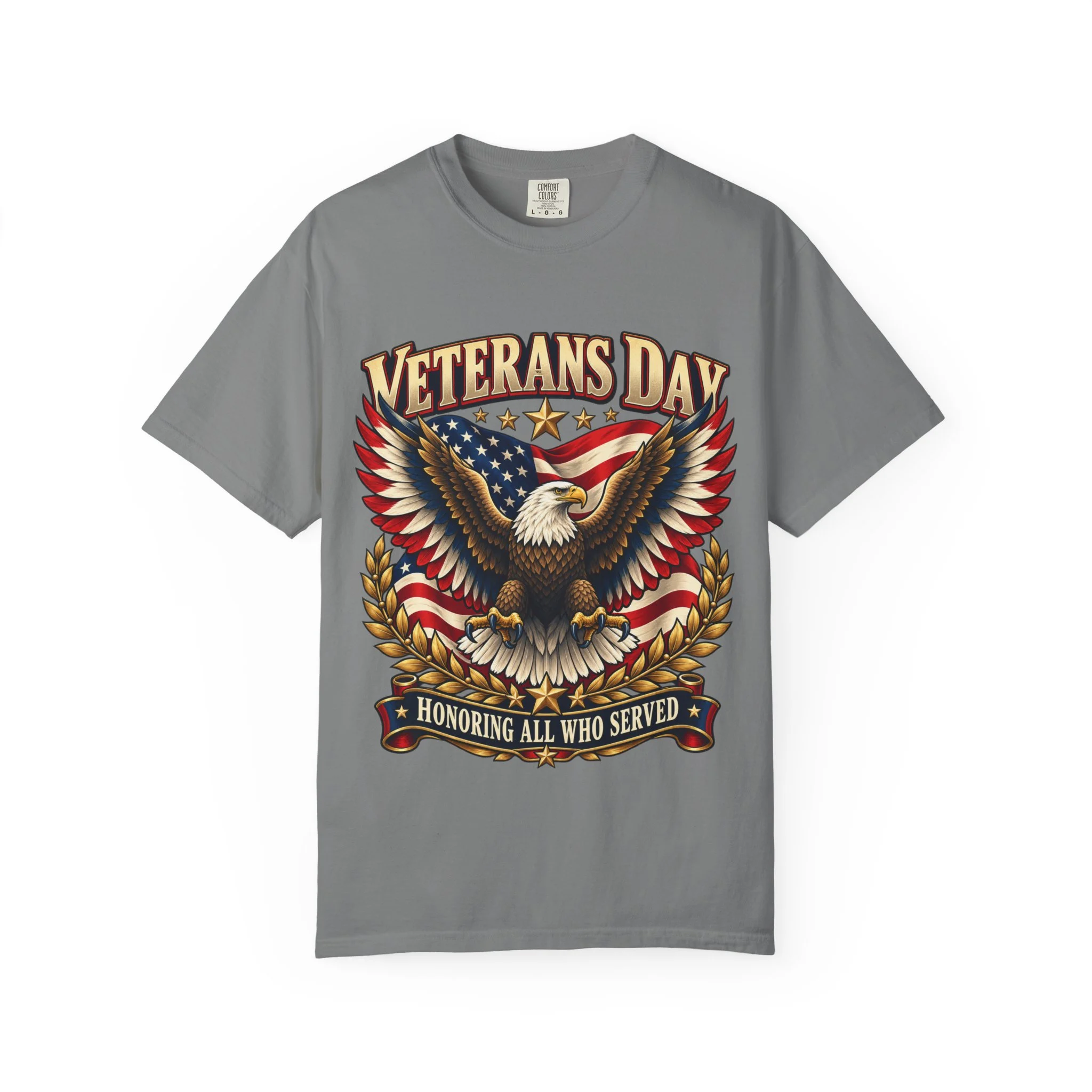 Veterans Unisex Garment-Dyed T-shirt - Image Front - Image 4