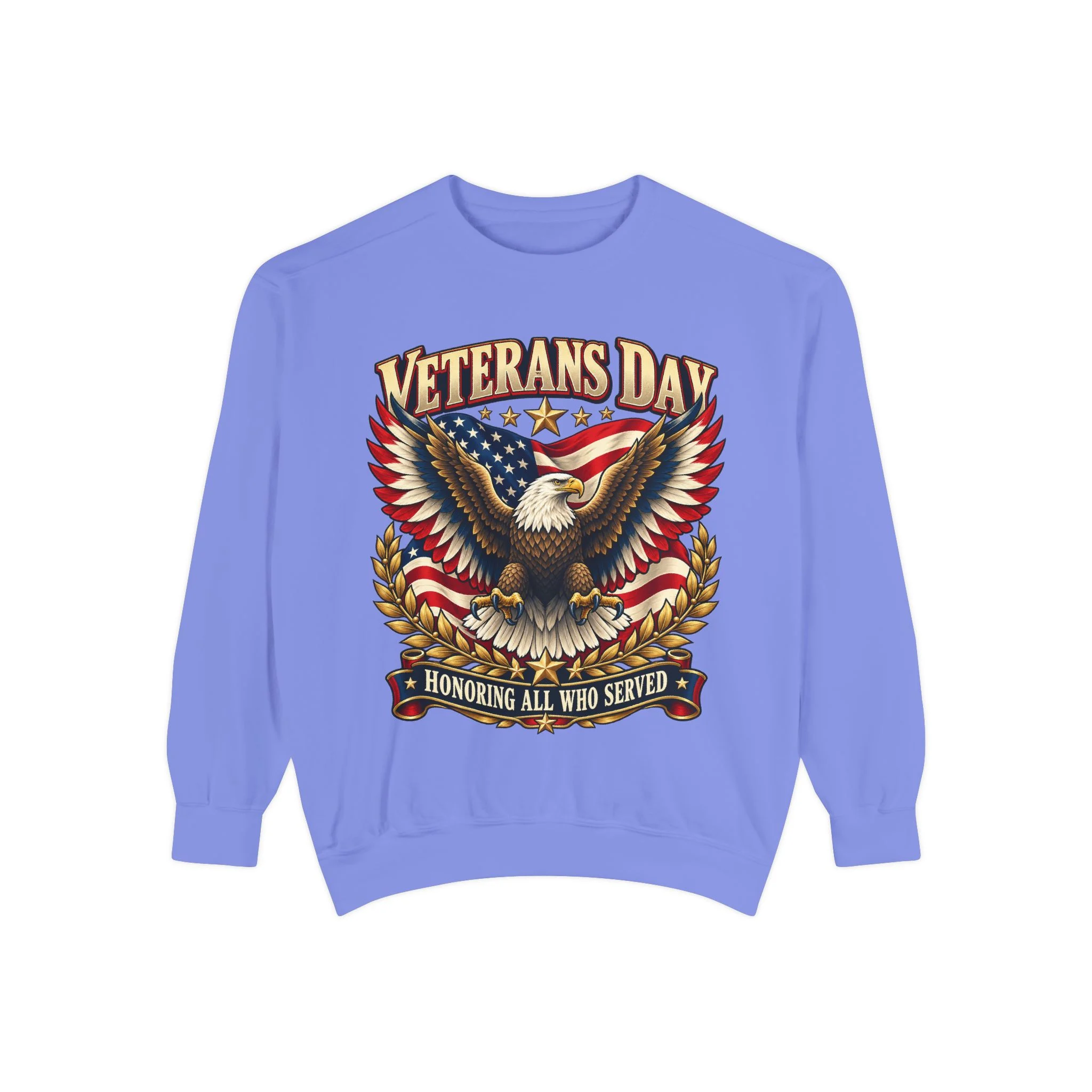 Veterans Unisex Garment-Dyed Sweatshirt - Image Front - Image 12