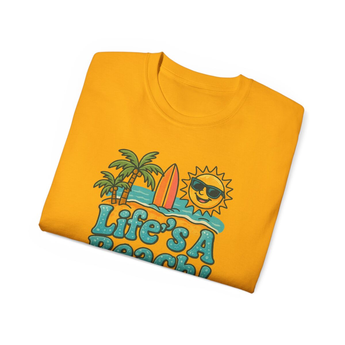 Life's A Beach Cotton Tee, Summer T-Shirt, Vacation Apparel, Beach Lover Gift, Casual Wear, Fun Graphic Tee - Image 16