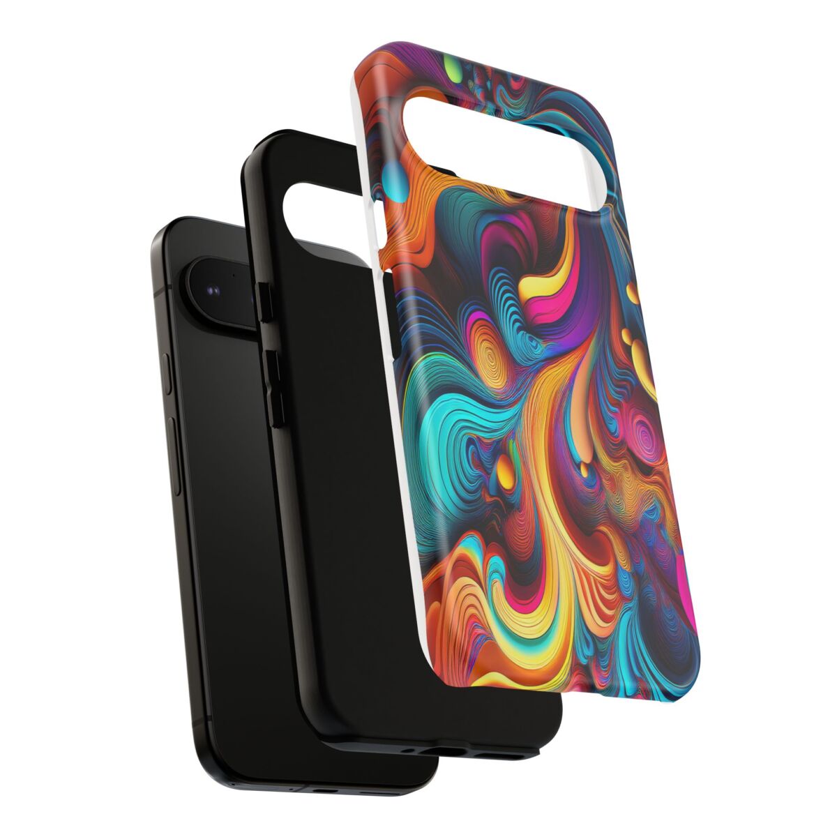 Psychedelic, Vibrant Artsy Phone Case, Colorful Protective over, iPhone, Galaxy, Google - Image 188
