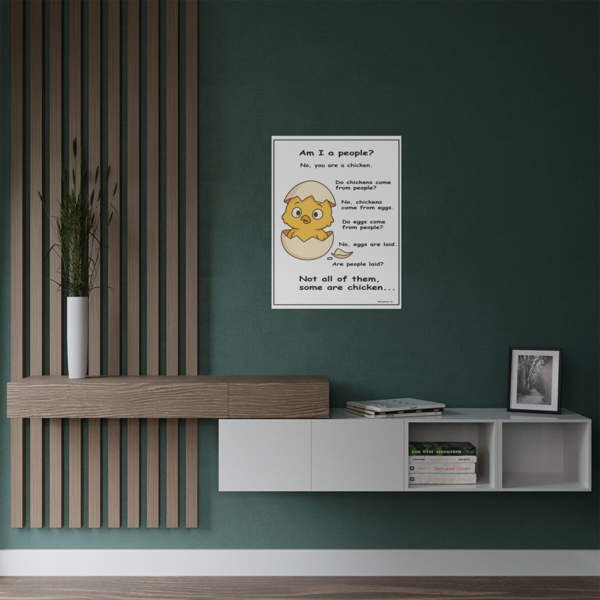 Humorous Poster Chicken Egg - Image 7