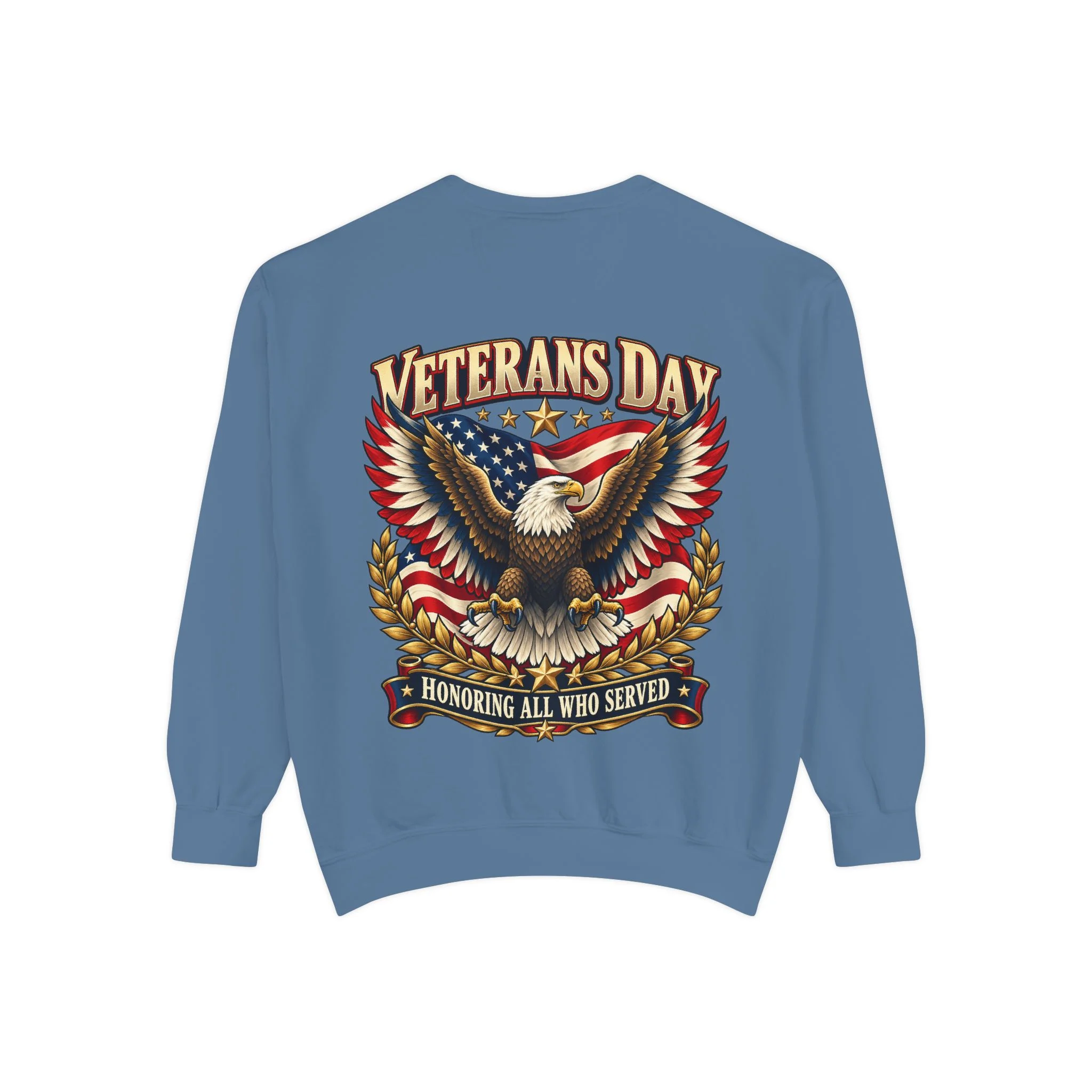 Veterans Unisex Garment-Dyed Sweatshirt - image back - Image 13