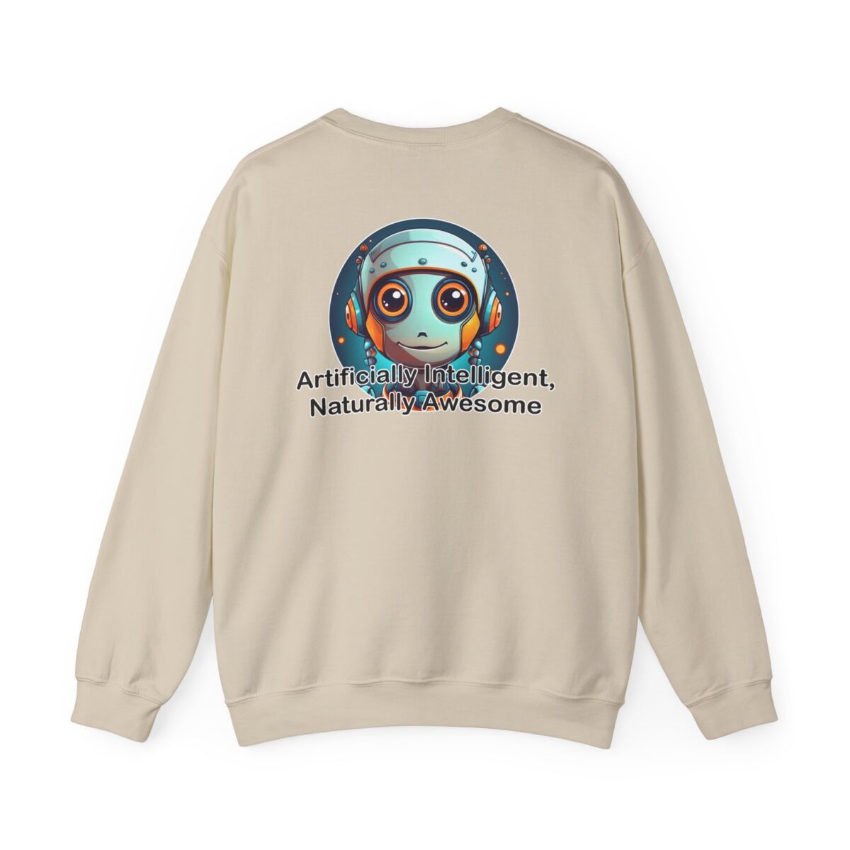 Artificially Intelligent Naturally Awesome Long Sleeve T-Shirt - Print On Back | Funny AI Geek Tee | Techie Nerd Gift for Men & Women - Image 10