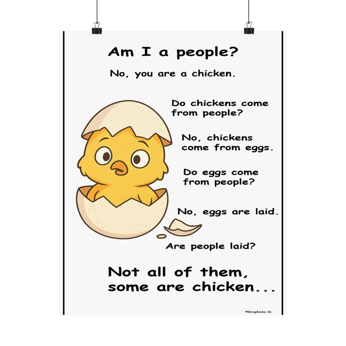 Humorous Poster Chicken Egg - Image 22