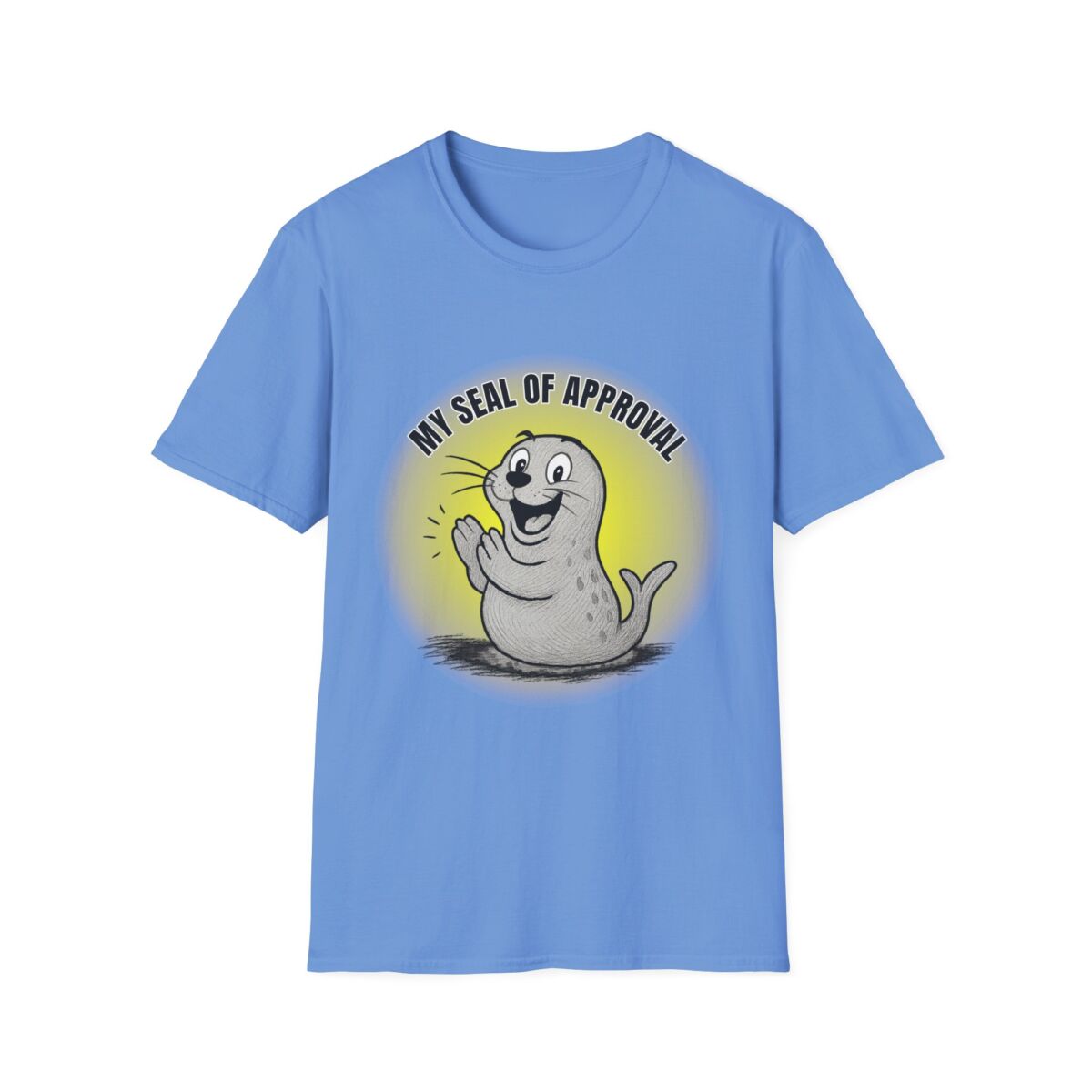 Funny Seal of Approval T-Shirt, Unisex Softstyle Tee, Gift for Animal Lovers, Cute Seal Shirt, Casual Wear T-Shirt - Image 29