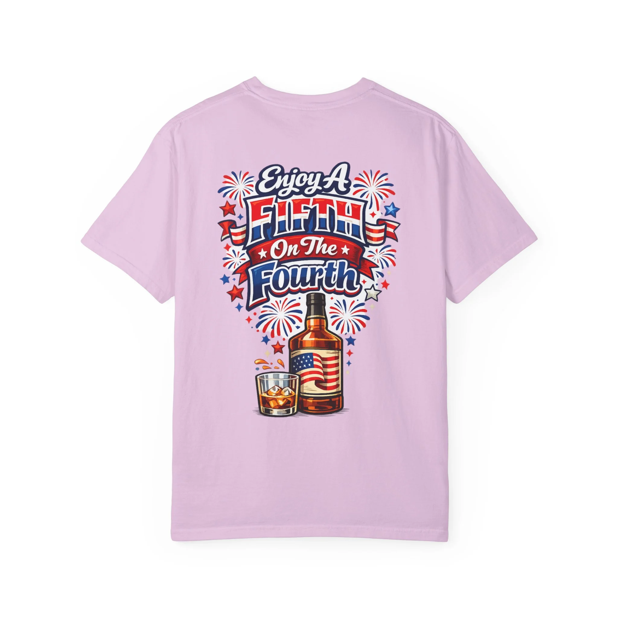 Enjoy A Fifth On The Fourth Unisex Garment-Dyed T-shirt - Image 6