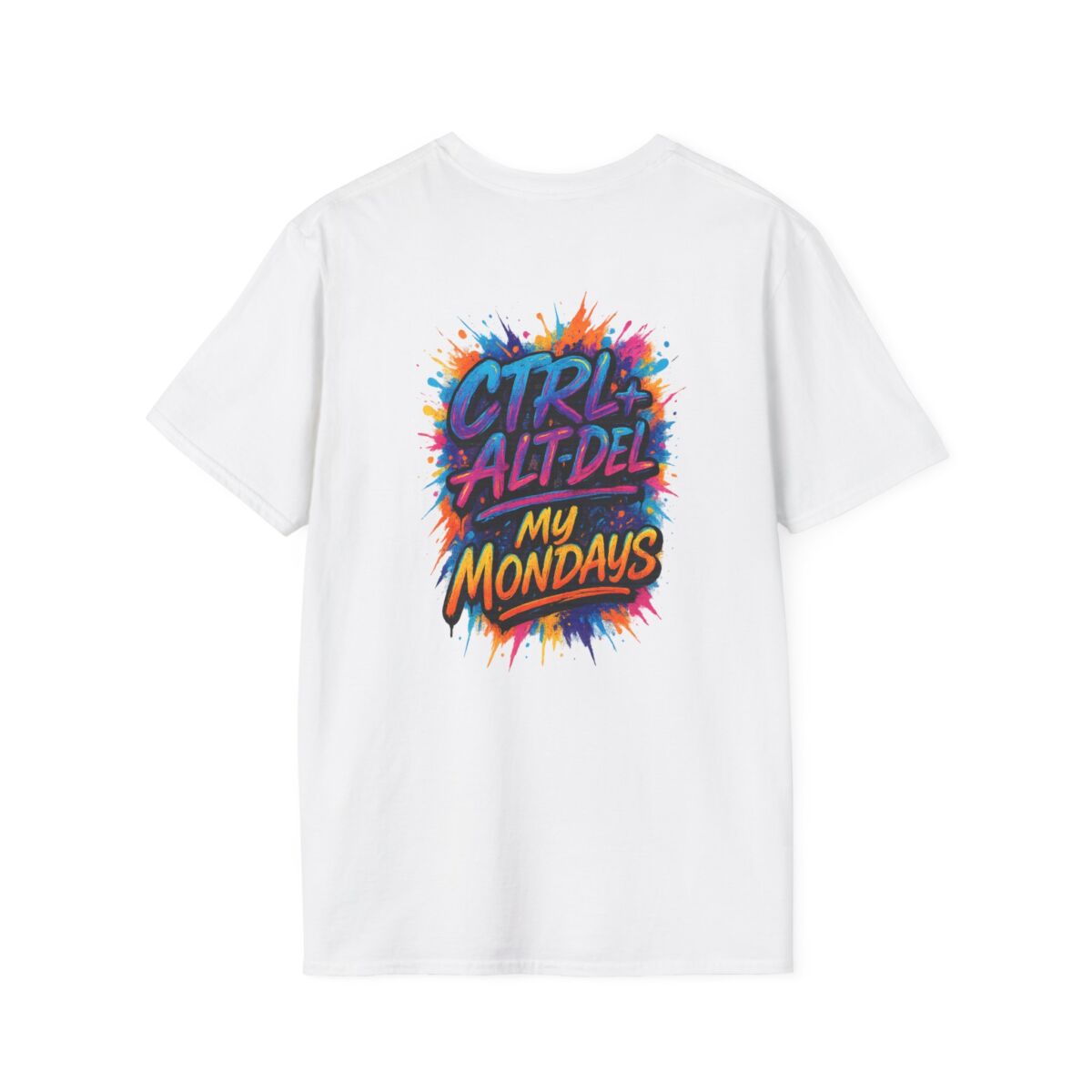 'Ctrl+Alt+Del My Mondays' T-Shirt | Funny Tech Humor Tee | Geek Office Life Shirt | Computer Programmer Work Week Gift - Image 6