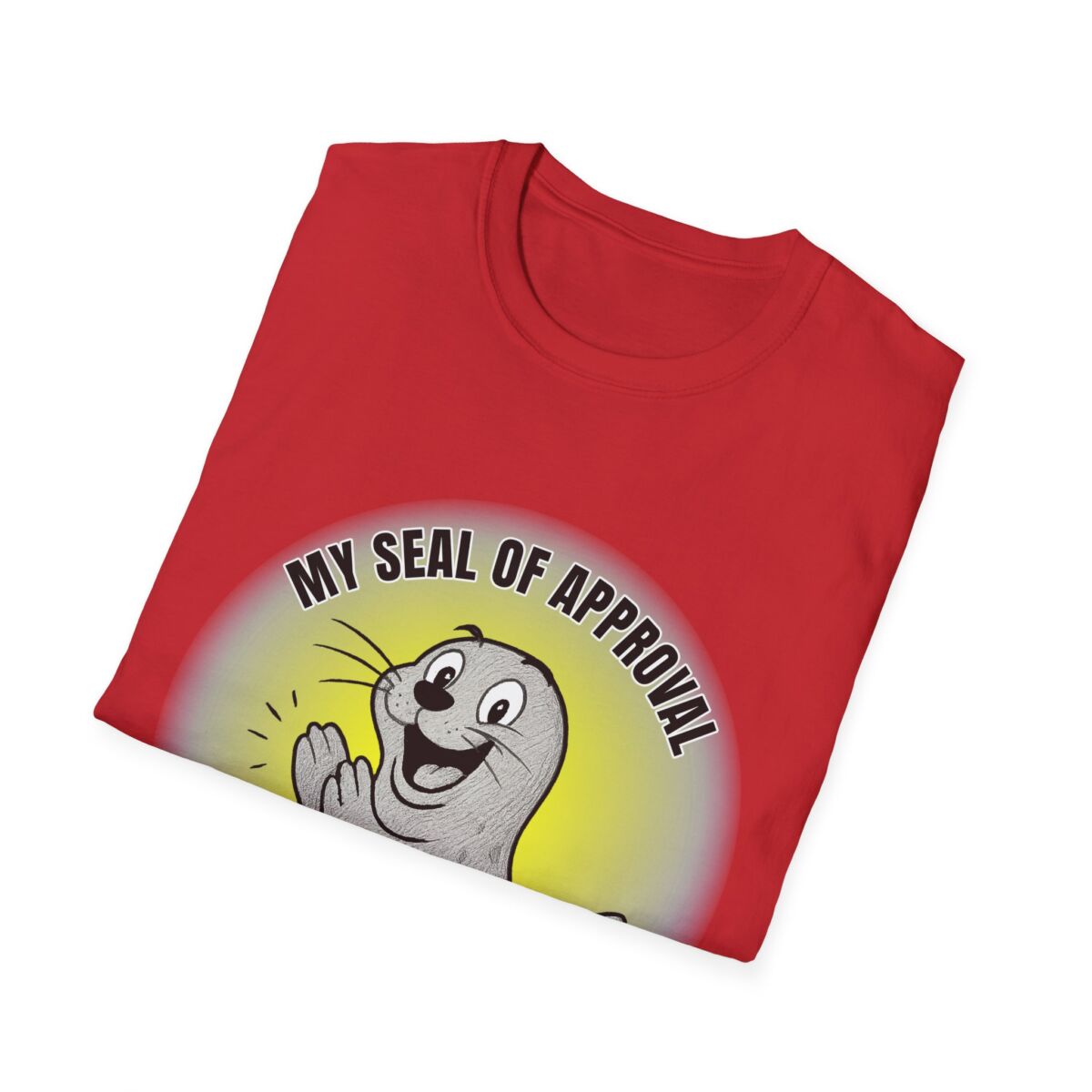 Funny Seal of Approval T-Shirt, Unisex Softstyle Tee, Gift for Animal Lovers, Cute Seal Shirt, Casual Wear T-Shirt - Image 48