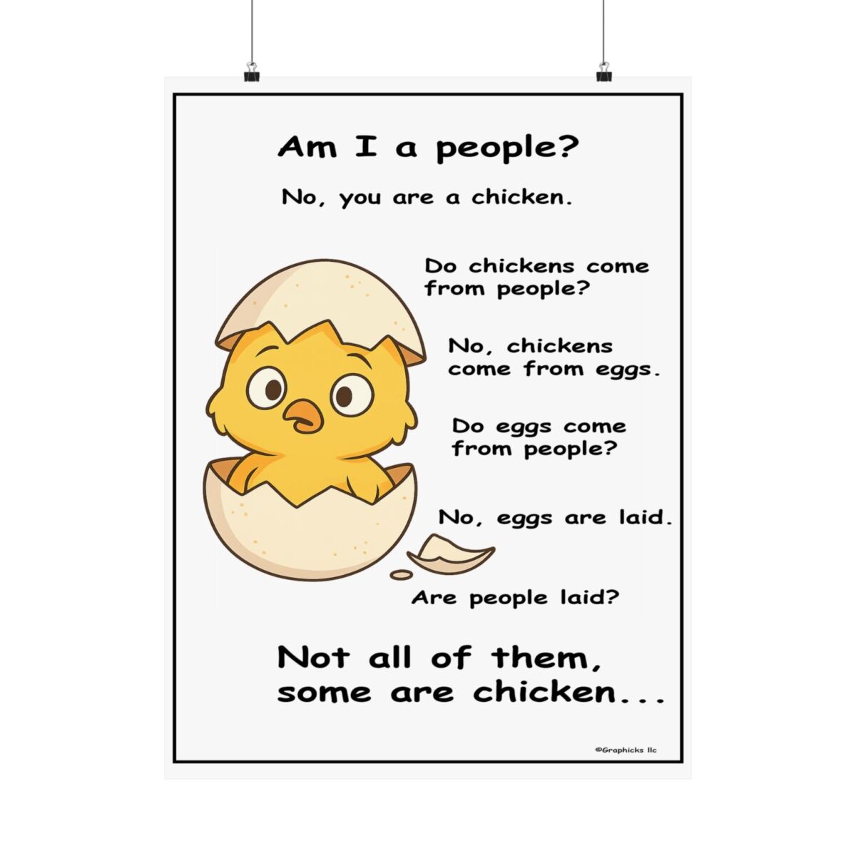 Humorous Poster Chicken Egg - Image 42