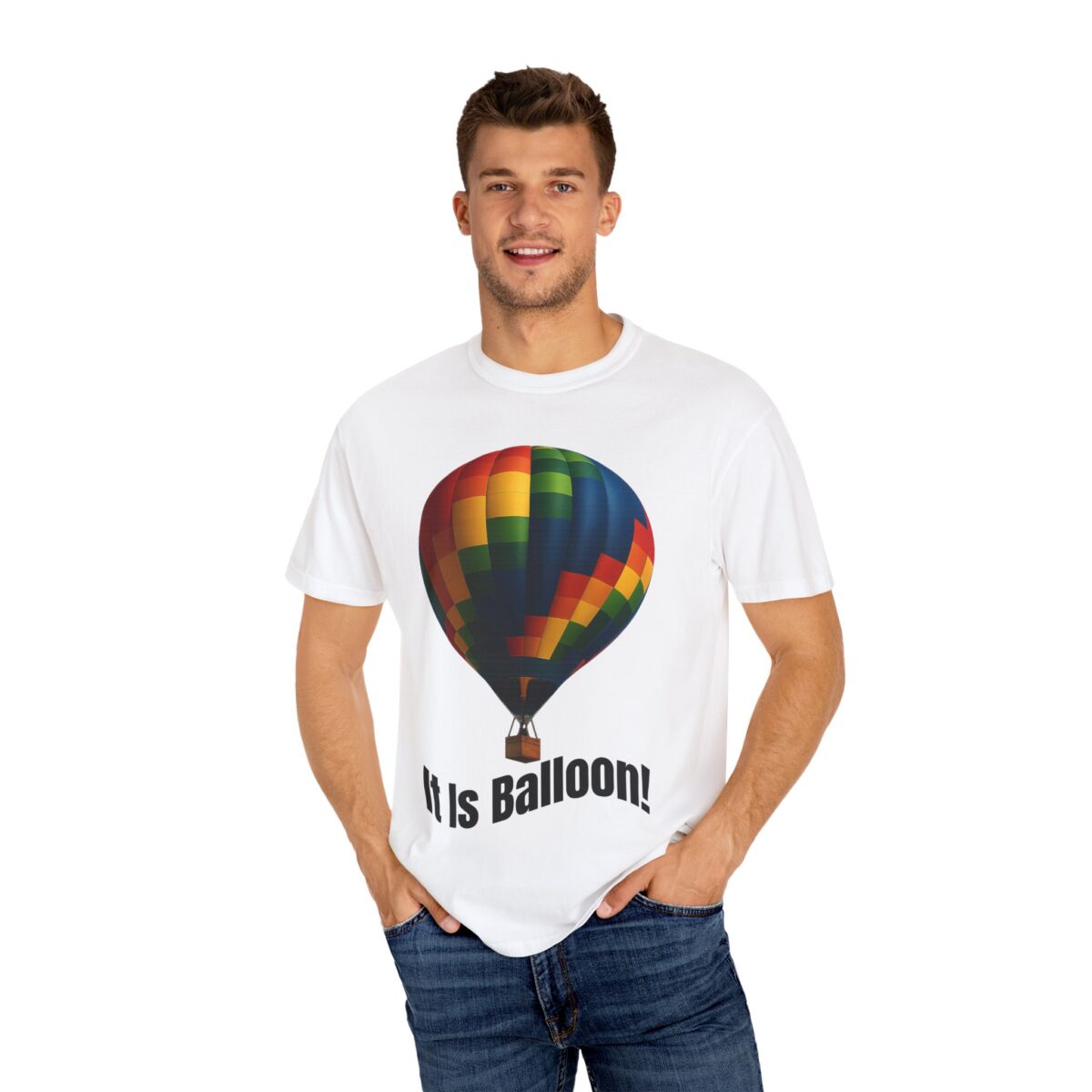 It Is Balloon!, Fun Graphic Tee for Adventure Lovers, Travel Shirt, Unique Gift, Casual Wear, Summer Style - Image 4