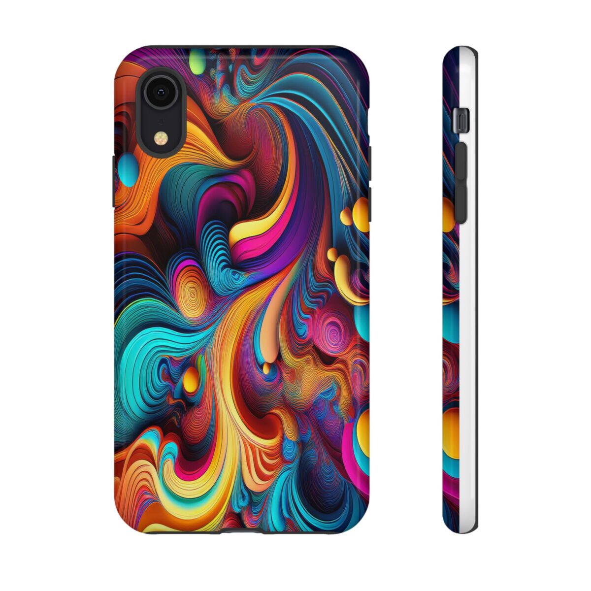 Psychedelic, Vibrant Artsy Phone Case, Colorful Protective over, iPhone, Galaxy, Google - Image 7