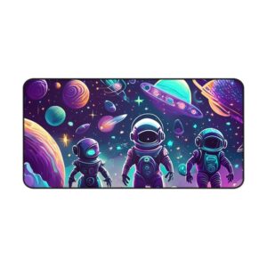 Spaced/Astronaut Themed Gaming Mouse Pad 32 x 16in.
