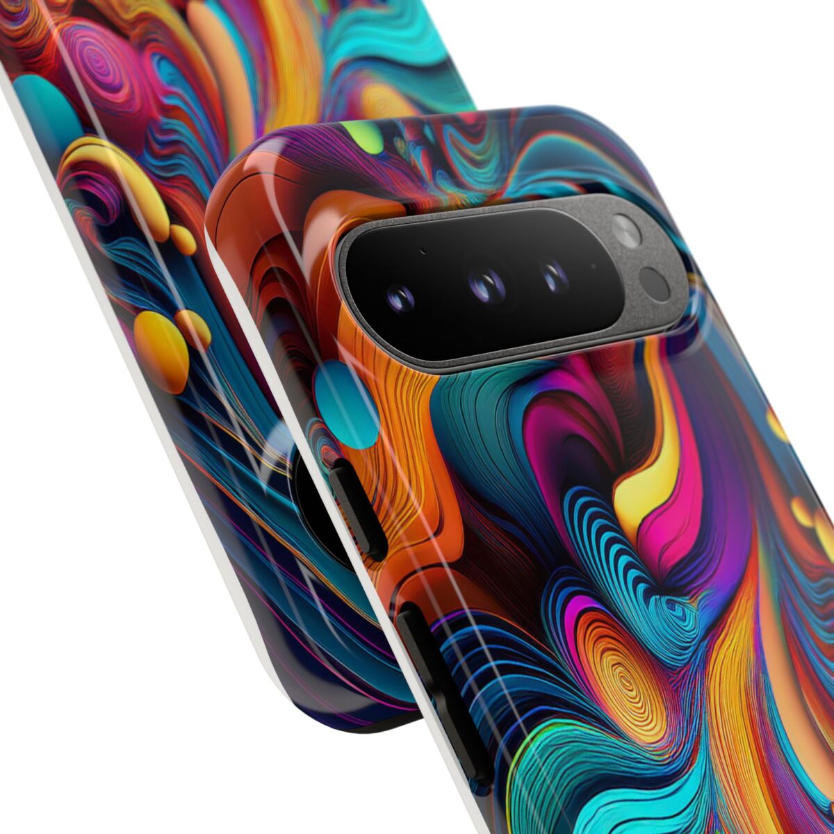 Psychedelic, Vibrant Artsy Phone Case, Colorful Protective over, iPhone, Galaxy, Google - Image 178