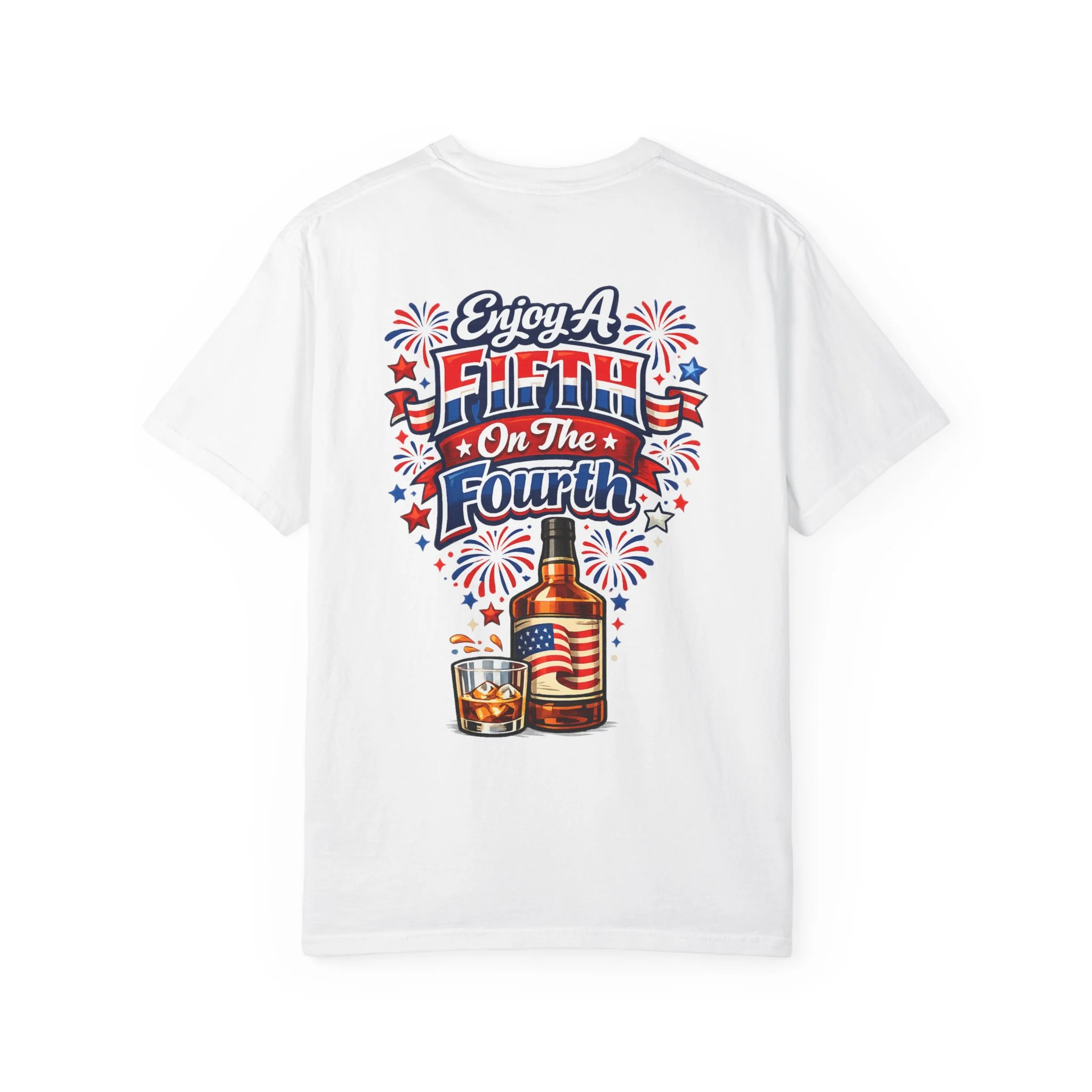 Enjoy A Fifth On The Fourth Unisex Garment-Dyed T-shirt