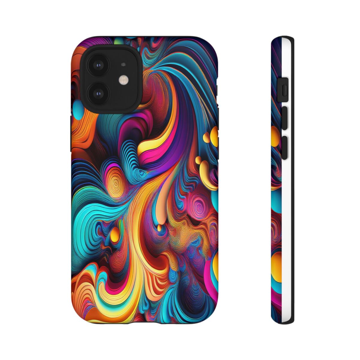 Psychedelic, Vibrant Artsy Phone Case, Colorful Protective over, iPhone, Galaxy, Google - Image 20