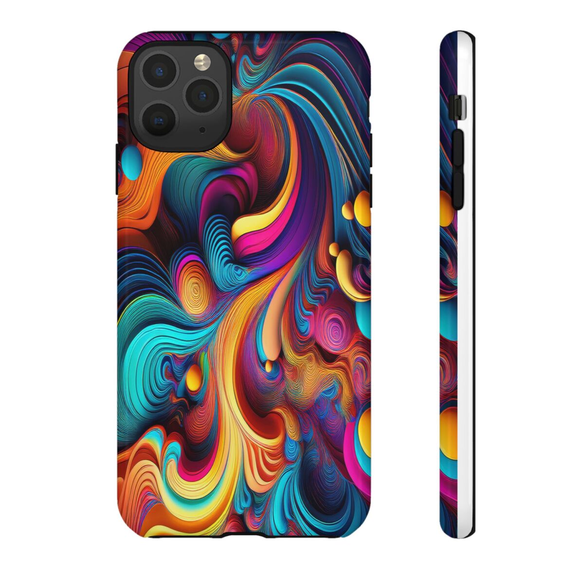 Psychedelic, Vibrant Artsy Phone Case, Colorful Protective over, iPhone, Galaxy, Google - Image 17