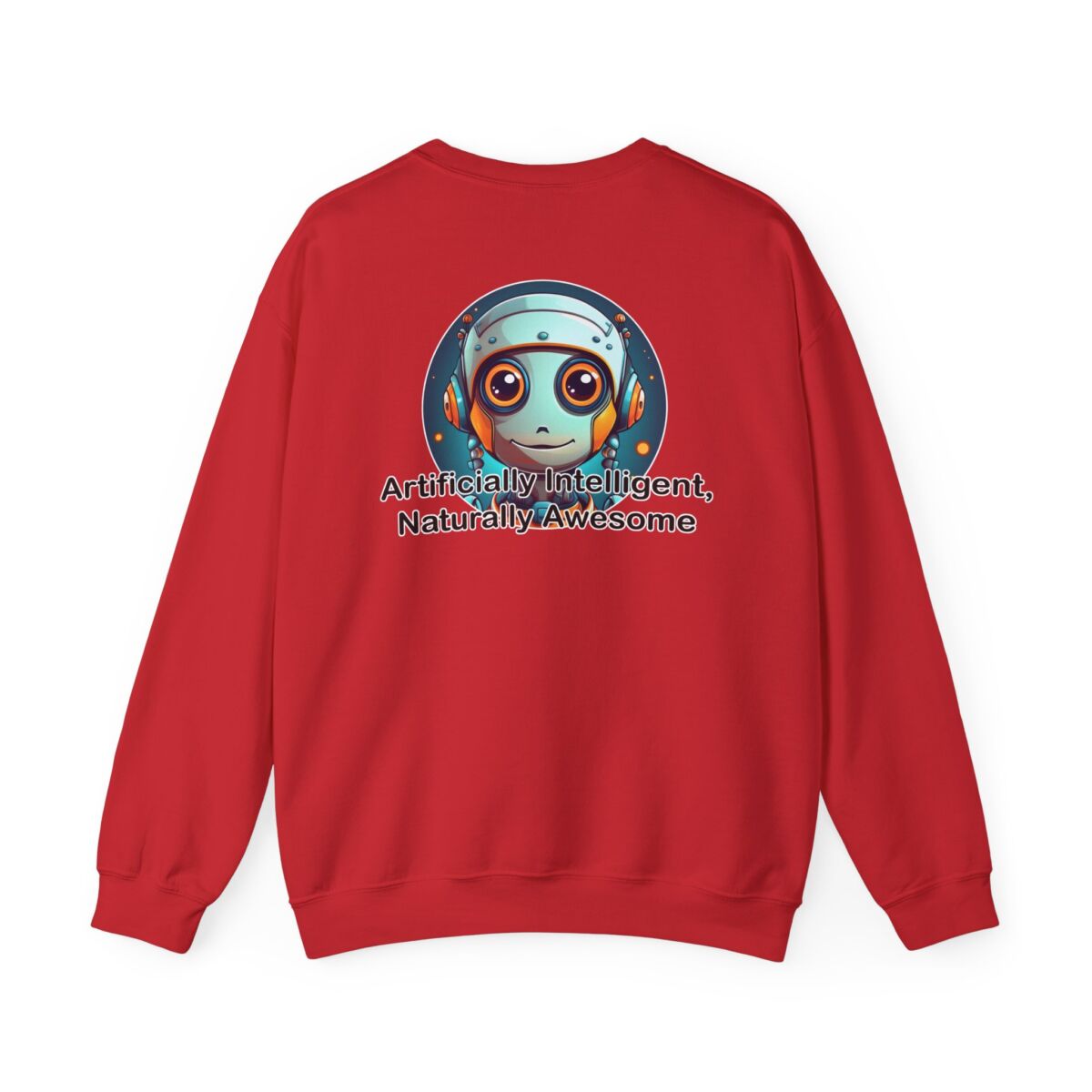 Artificially Intelligent Naturally Awesome Long Sleeve T-Shirt - Print On Back | Funny AI Geek Tee | Techie Nerd Gift for Men & Women - Image 38