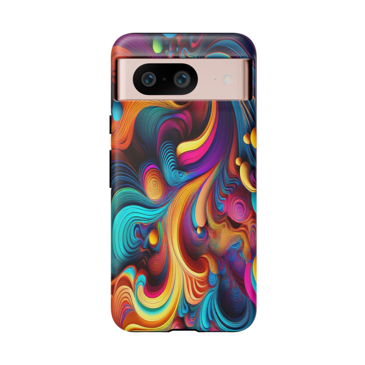 Psychedelic, Vibrant Artsy Phone Case, Colorful Protective over, iPhone, Galaxy, Google - Image 135
