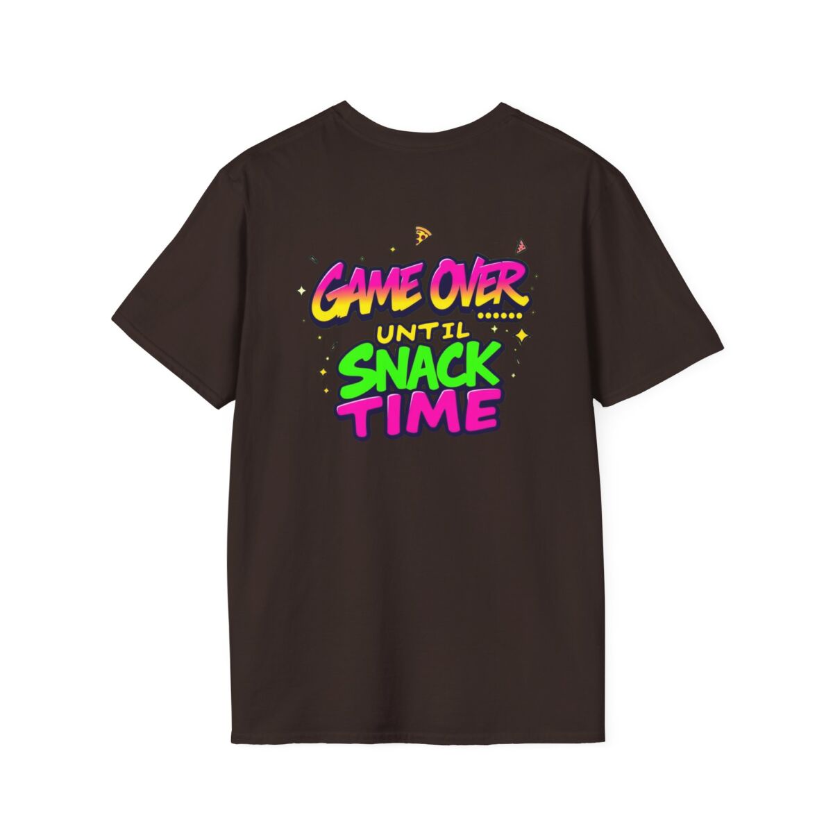 'Game Over Until Snack Time' T-Shirt | Funny Gamer Snack Tee | Video Game Humor Shirt | Gaming Food Lover Gift - Image 14