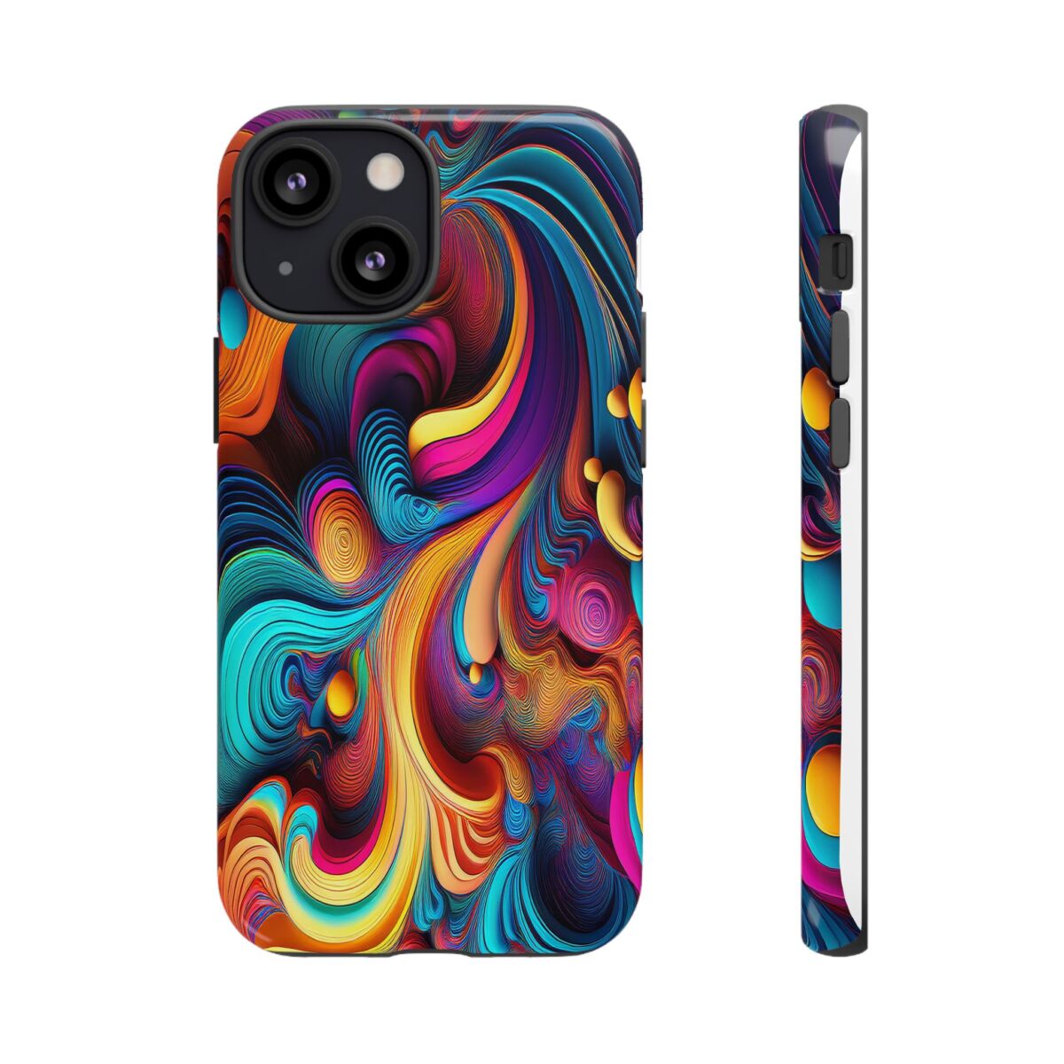 Psychedelic, Vibrant Artsy Phone Case, Colorful Protective over, iPhone, Galaxy, Google - Image 31