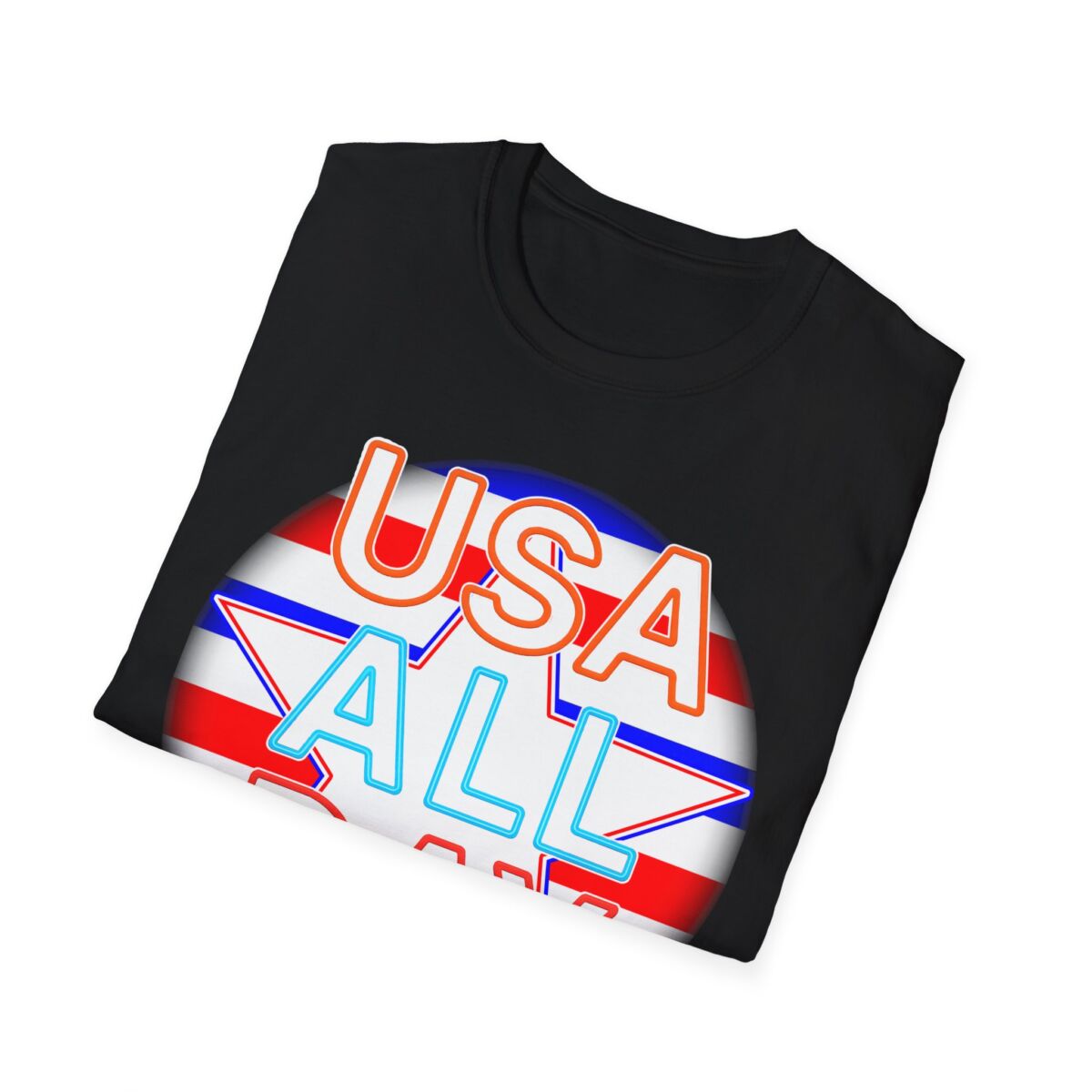USA All Day Unisex Softstyle T-Shirt, Patriotic Tee, Fourth of July Shirt, Casual Summer Top, Independence Day Outfit - Image 8