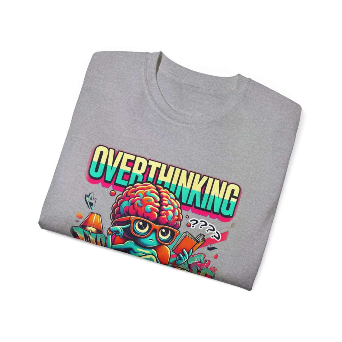 Women Overthinking Humor Tee, Casual Unisex Cotton Shirt for Creative Minds, Gift for Friends, Relaxed Style, Funny Graphic Tee - Image 12