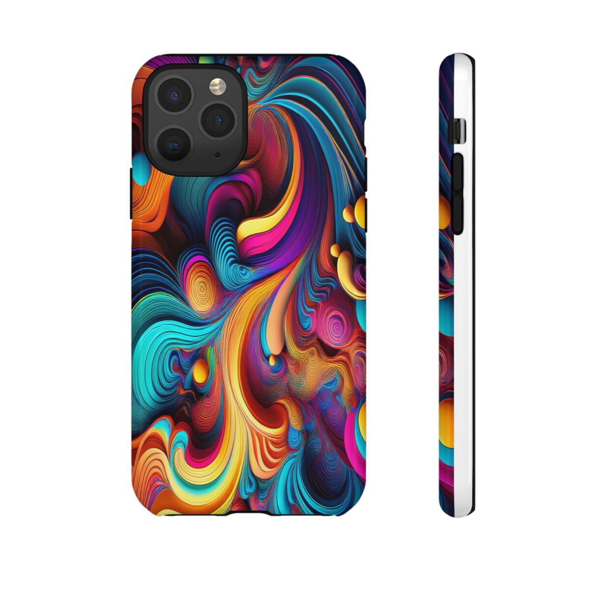 Psychedelic, Vibrant Artsy Phone Case, Colorful Protective over, iPhone, Galaxy, Google - Image 15