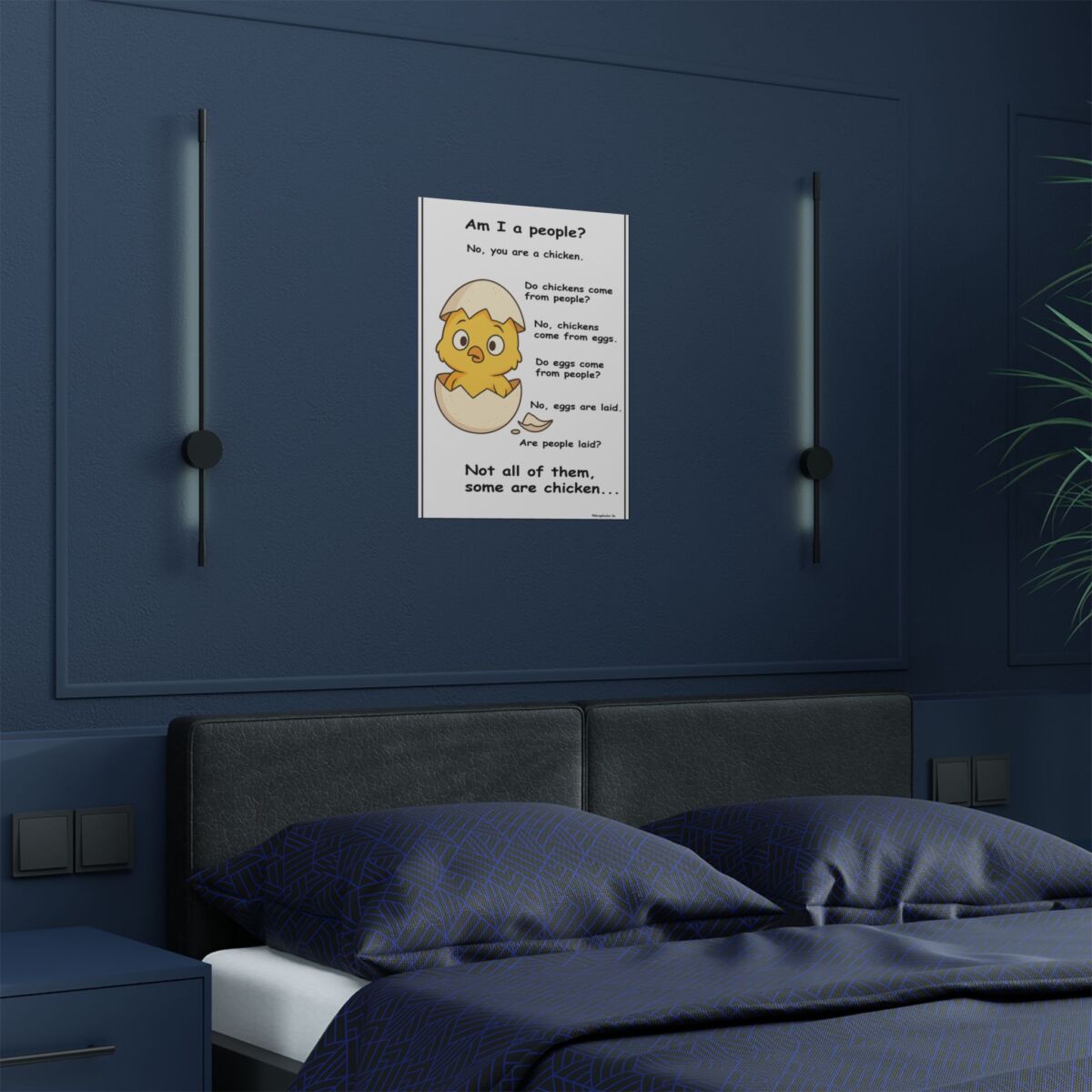 Humorous Poster Chicken Egg - Image 24