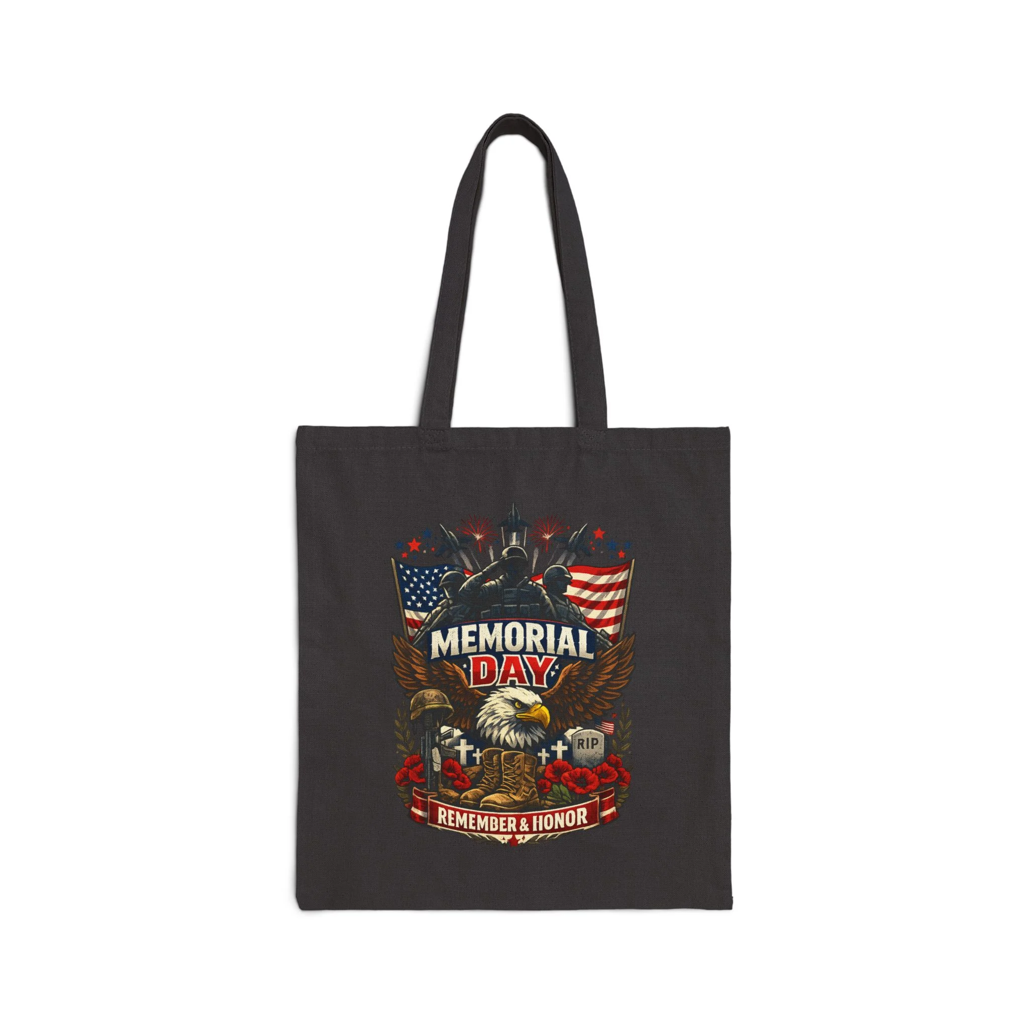 Memprial Day Cotton Canvas Tote Bag - Image 2