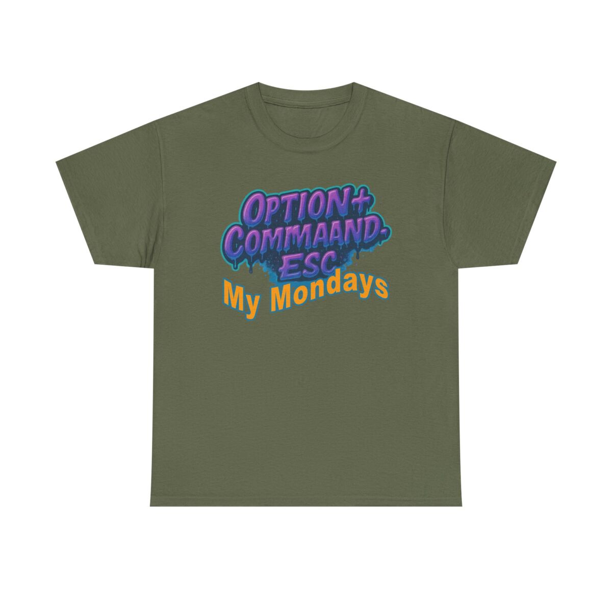 Apple Users CMD+OPT+ESC. My Mondays Graphic Tee, Casual T-Shirt, Gift for Gamers, Monday Motivation Tee, Everyday Wear - Image 25
