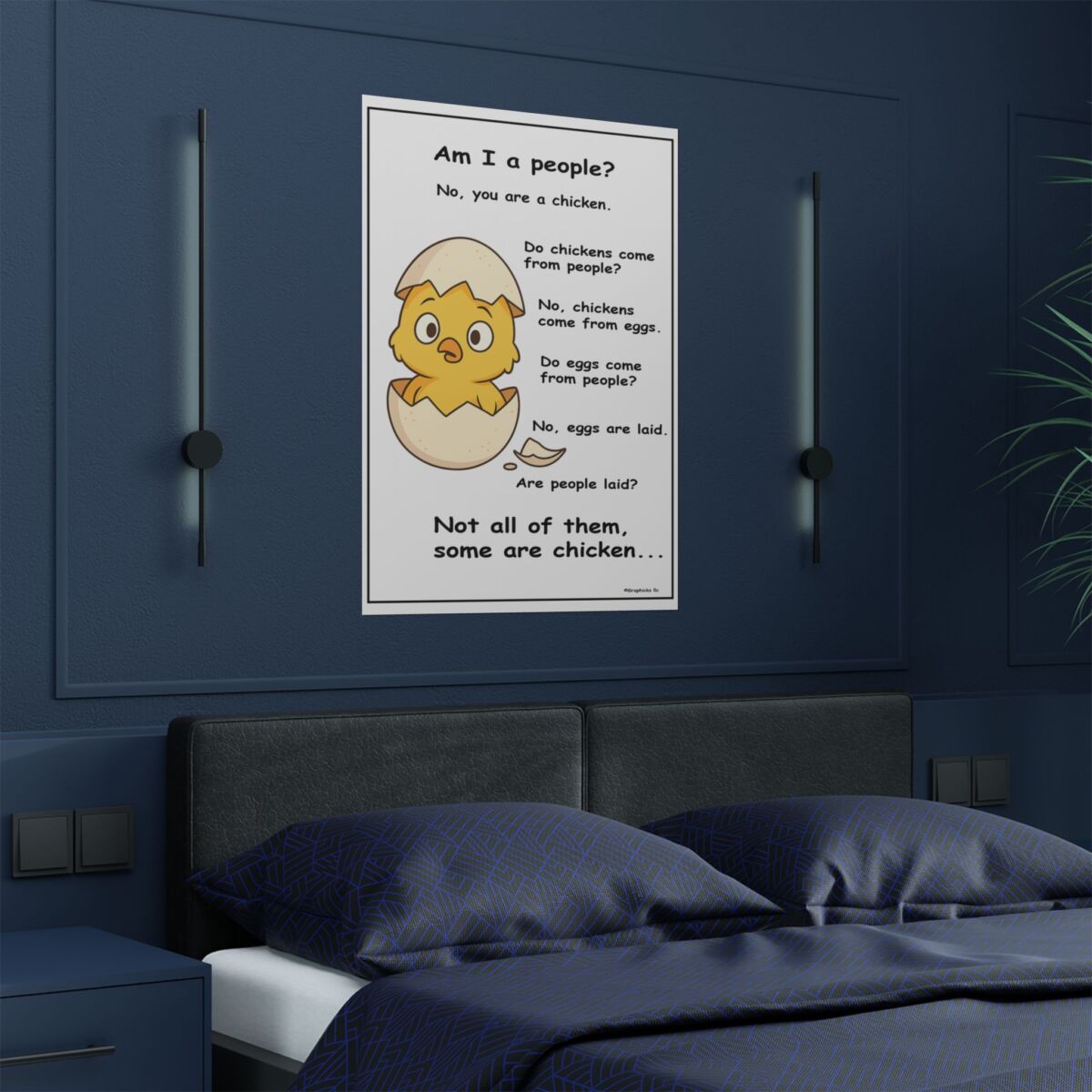 Humorous Poster Chicken Egg - Image 44