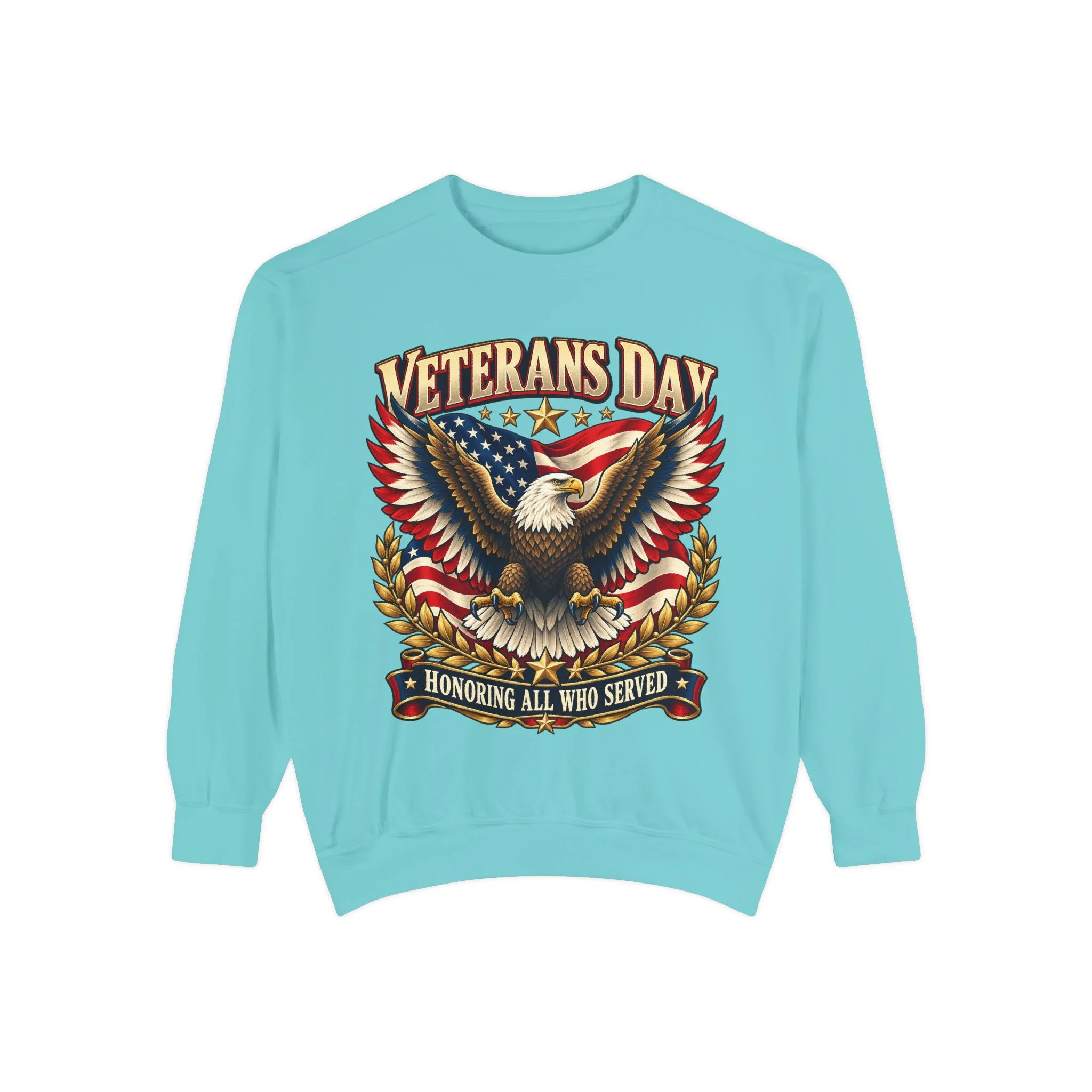 Veterans Unisex Garment-Dyed Sweatshirt - Image Front - Image 6
