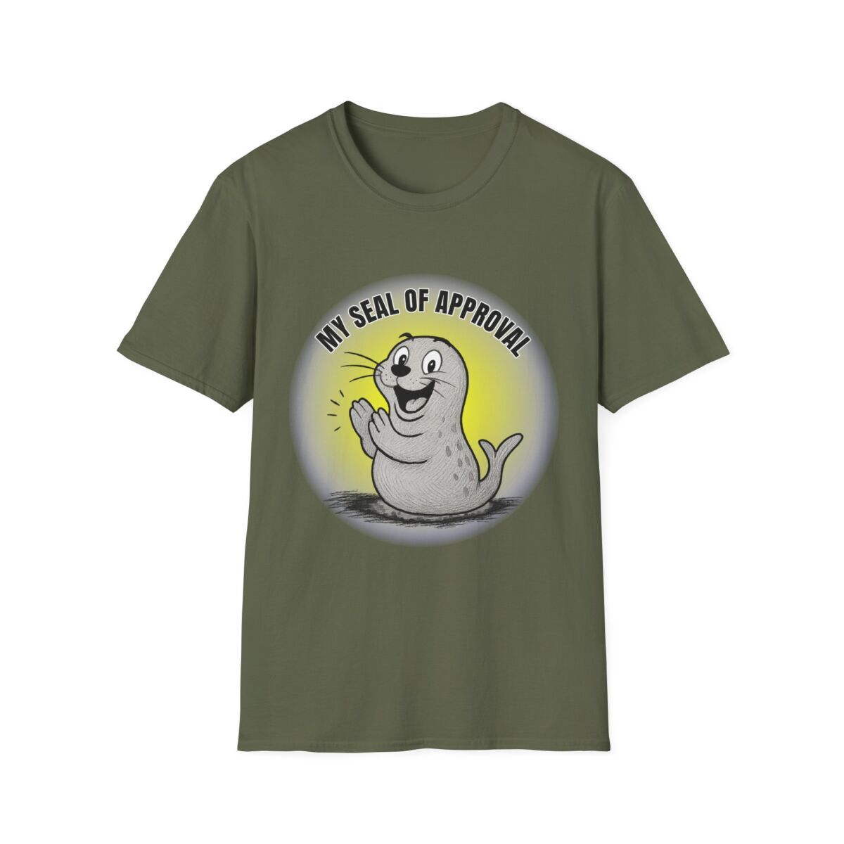 Funny Seal of Approval T-Shirt, Unisex Softstyle Tee, Gift for Animal Lovers, Cute Seal Shirt, Casual Wear T-Shirt - Image 21