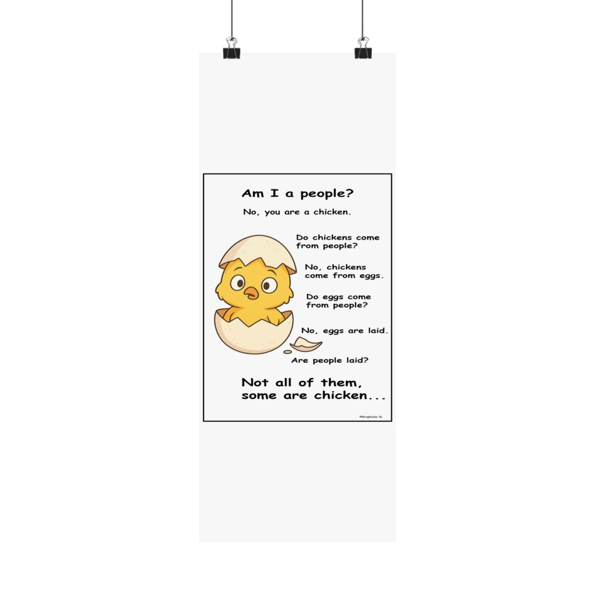 Humorous Poster Chicken Egg - Image 30