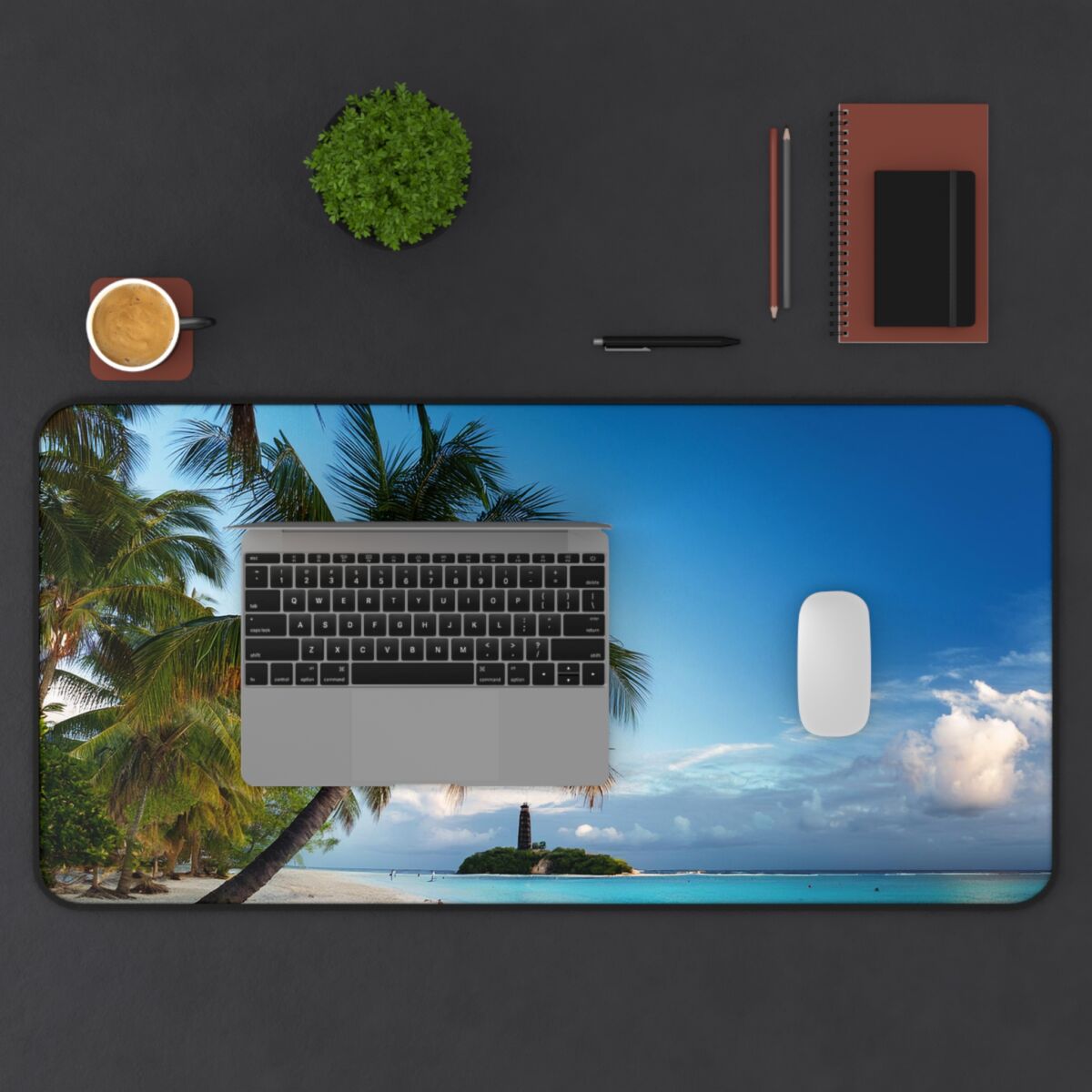 Beach Themed Gaming Mouse Pad 32 x 16in. - Image 3