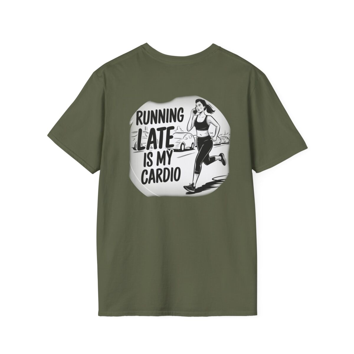 'Running Late Is My Cardio' T-Shirt | Funny Fitness Humor Tee | Workout Quote Shirt | Sarcastic Gym Life Gift - Image 22