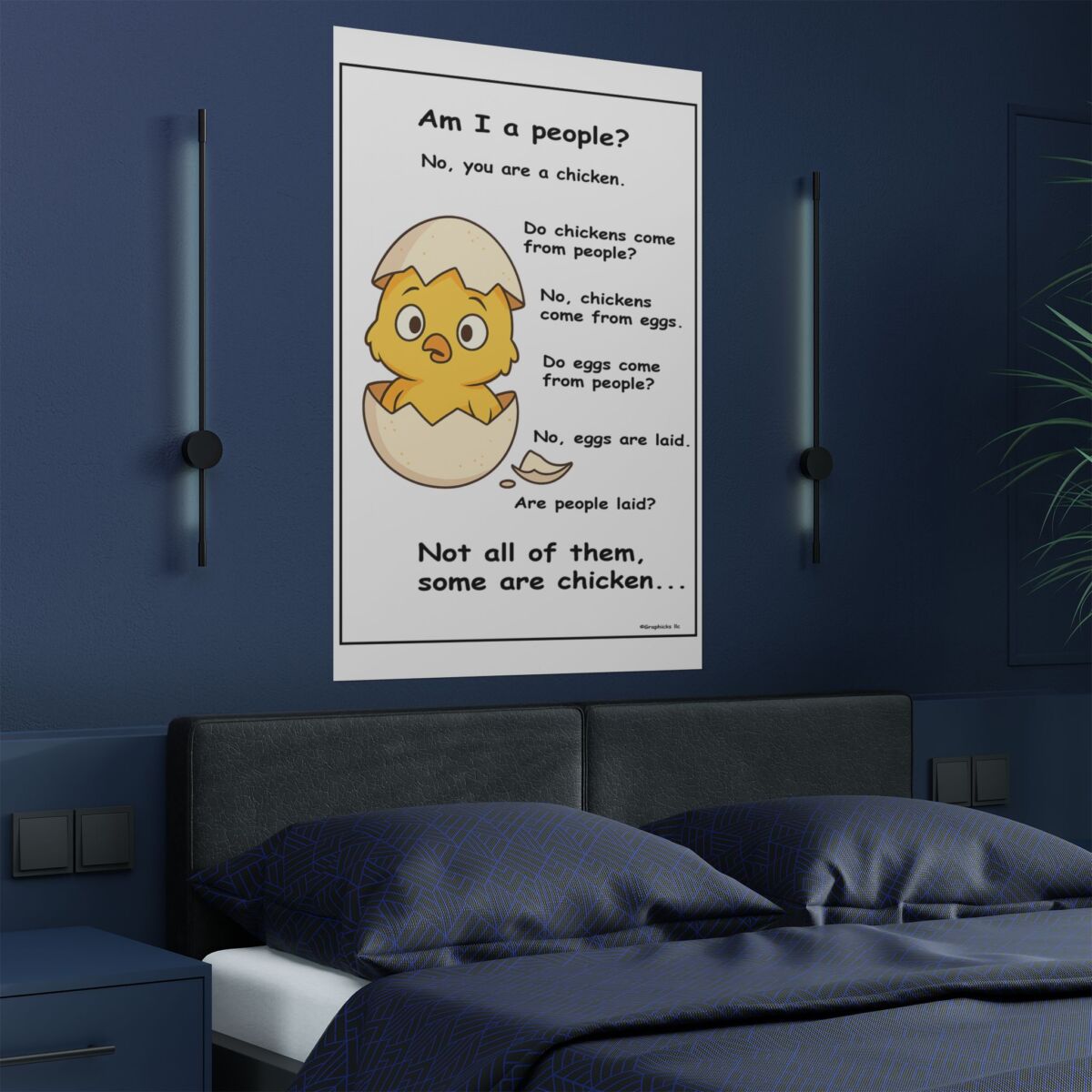 Humorous Poster Chicken Egg - Image 48